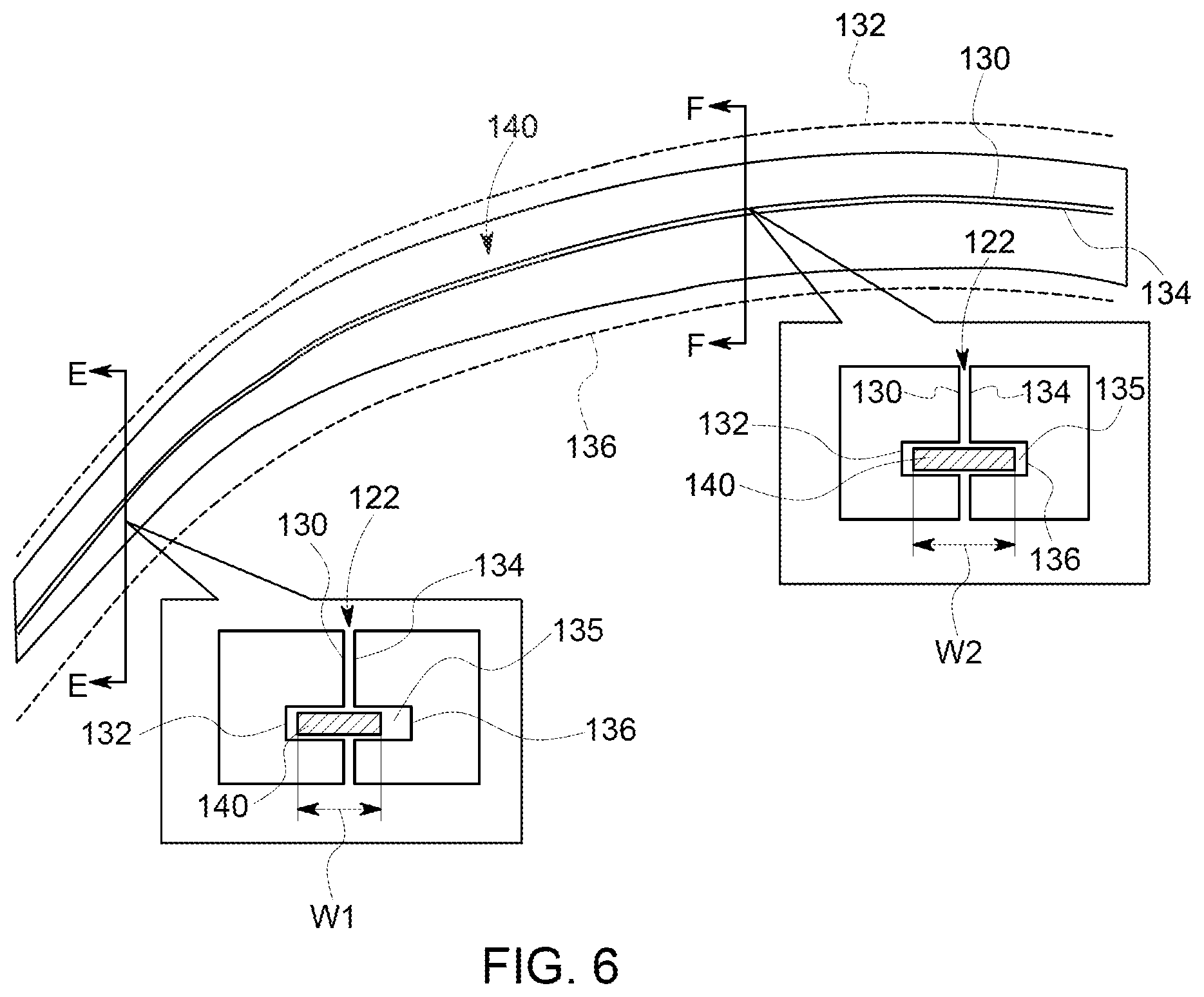 Patent US11773739 Figure 5 – Curved seal for adjacent gas turbine components