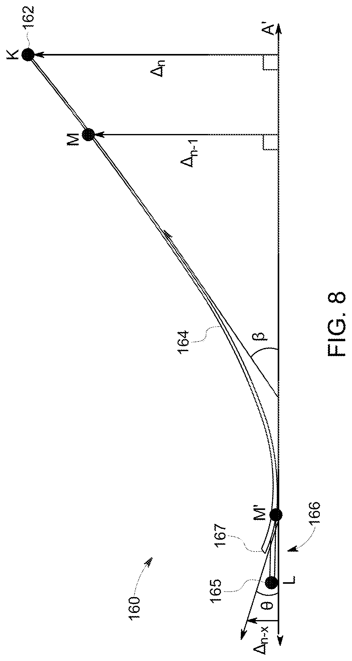 Patent US11773739 Figure 7 – Curved seal for adjacent gas turbine components