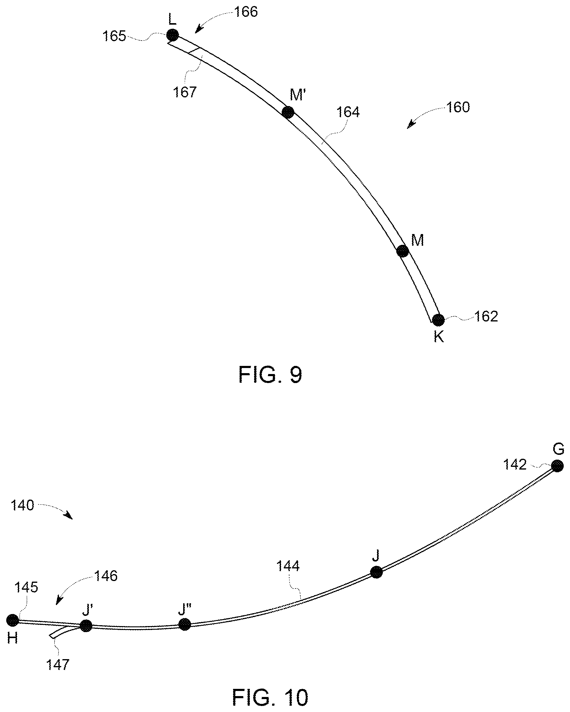 Patent US11773739 Figure 8 – Curved seal for adjacent gas turbine components