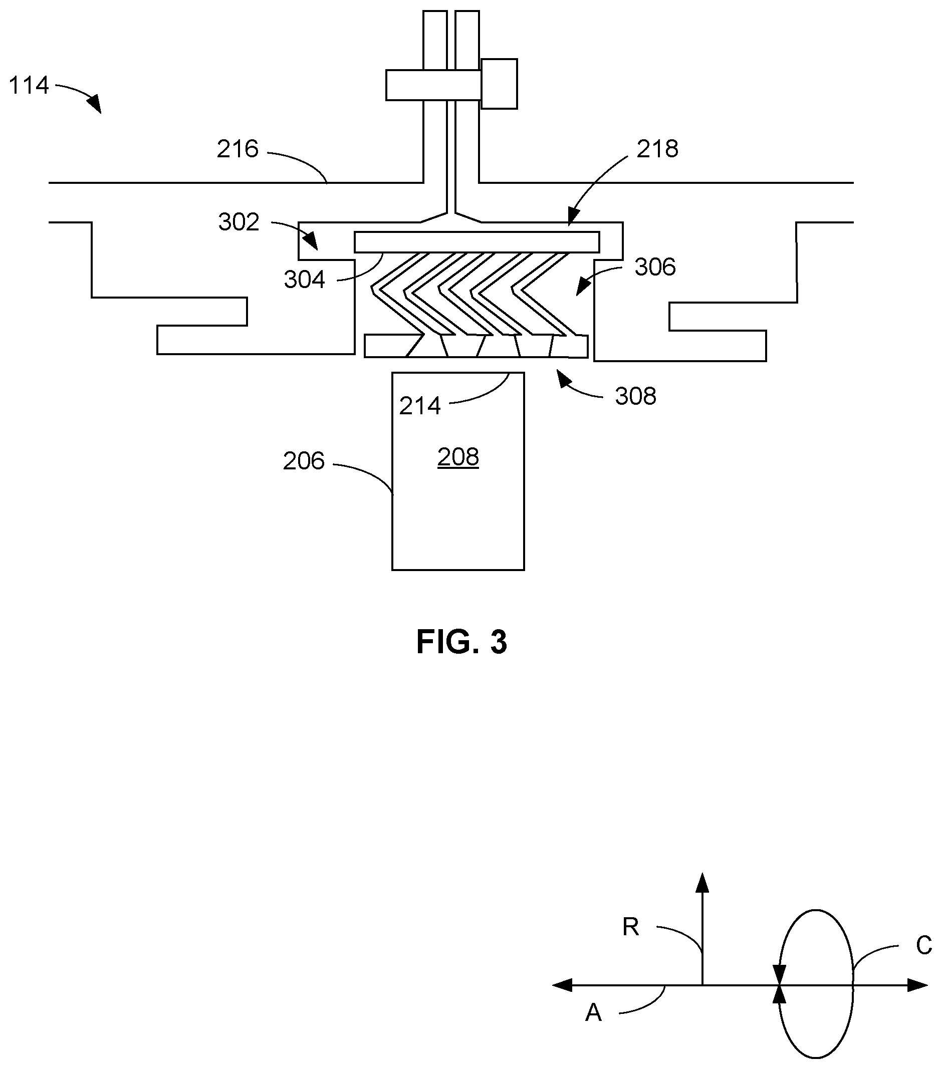 Patent US11773741 Figure 3 – Compliant shroud designs with variable stiffness
