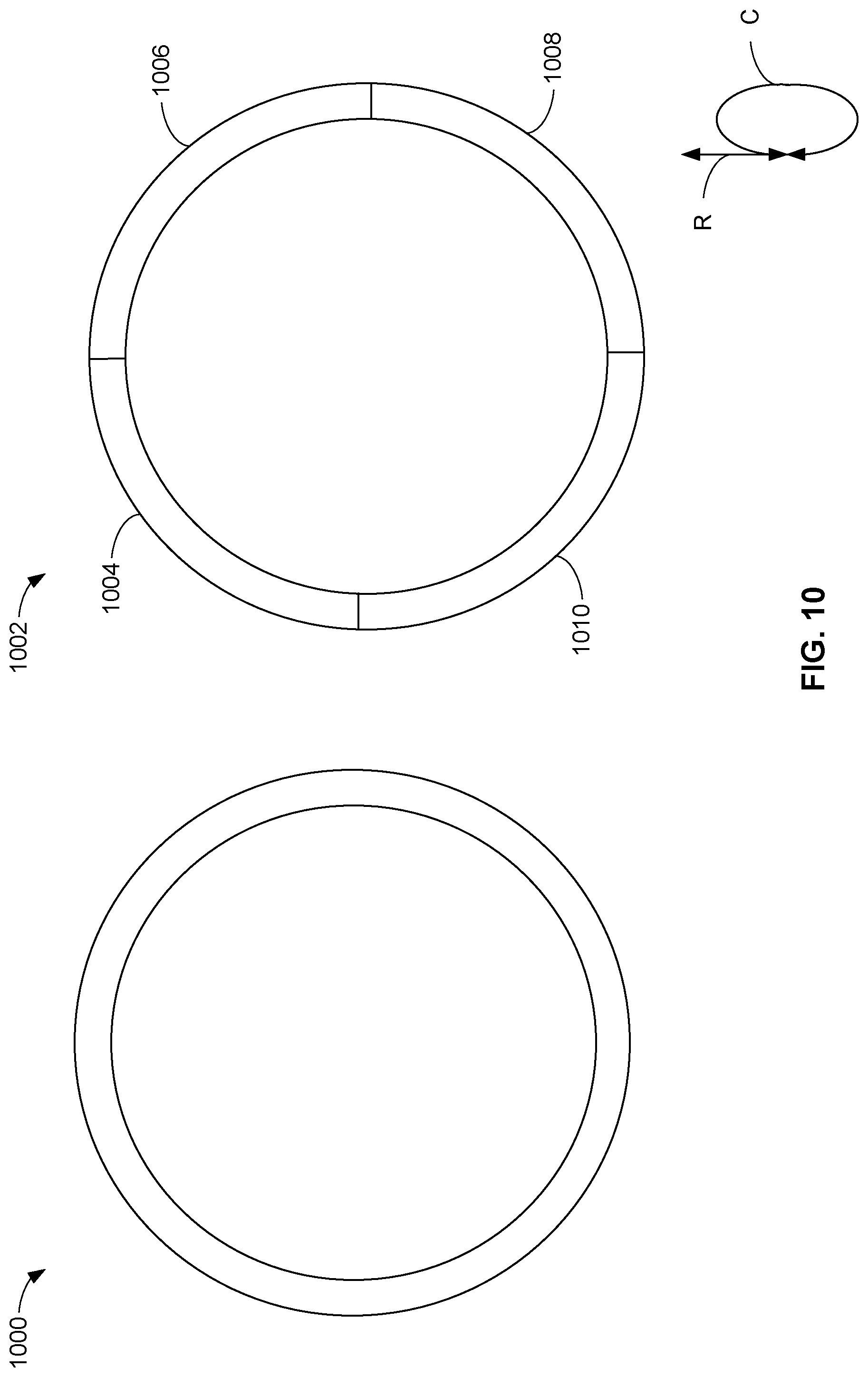 Patent US11773741 Figure 10 – Compliant shroud designs with variable stiffness