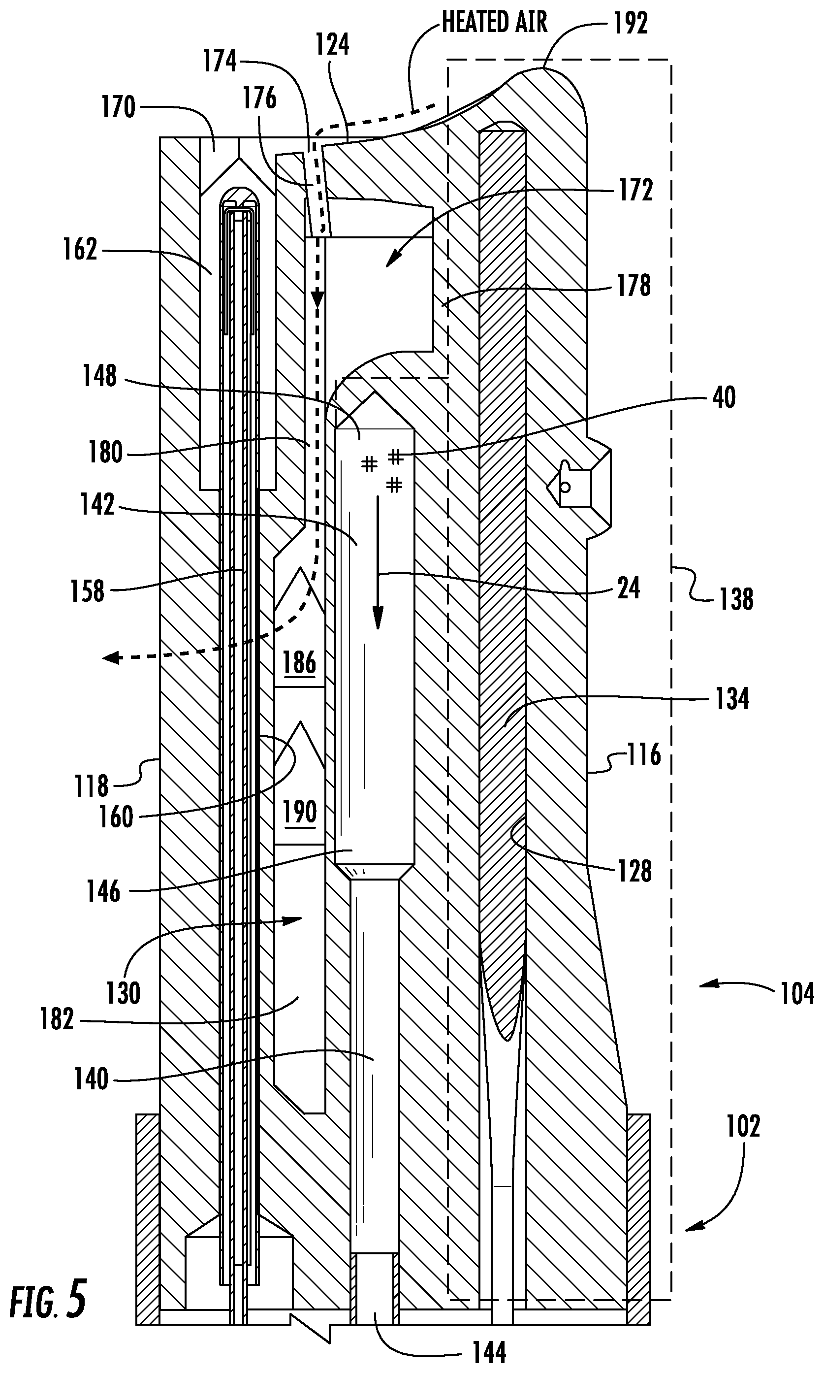 Patent US11773745 Figure 5 – Pressure and temperature sensors and methods of controlling ice accretion on pressure and temperature sensors