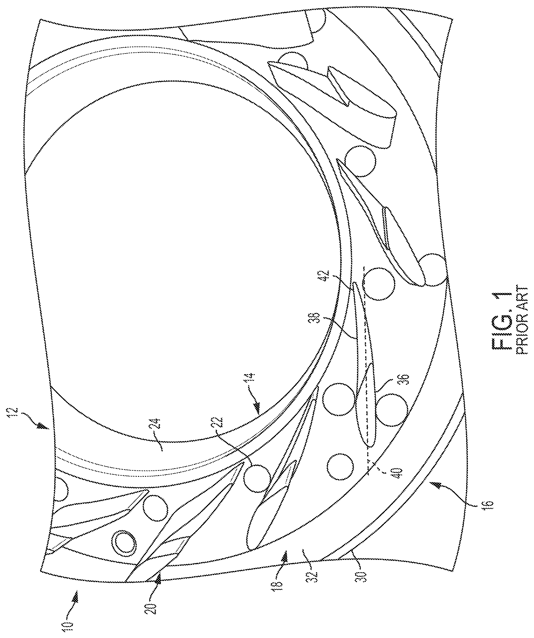 Patent US11773749 Figure 1 – Method and system for nozzle ring repair