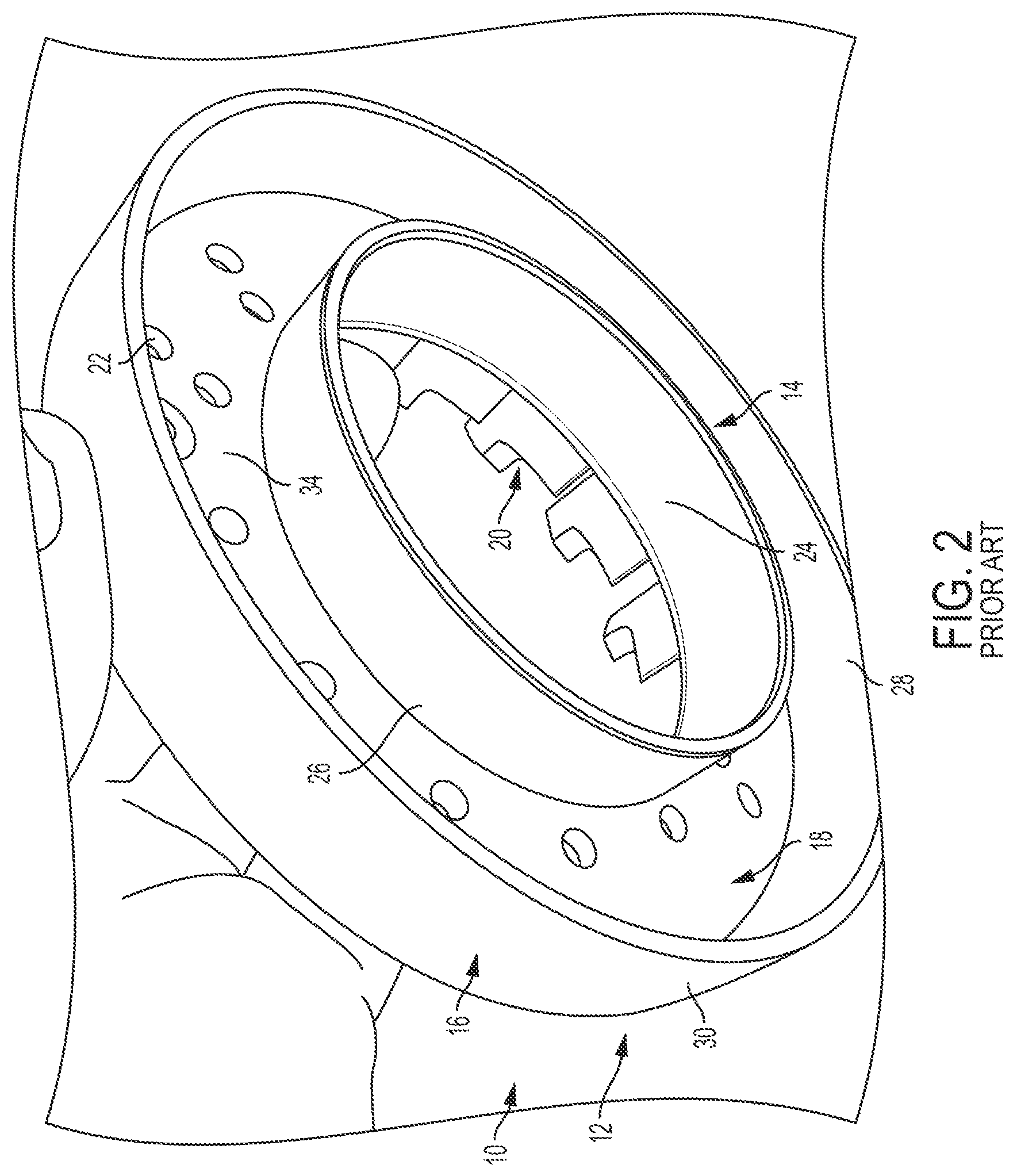 Patent US11773749 Figure 2 – Method and system for nozzle ring repair