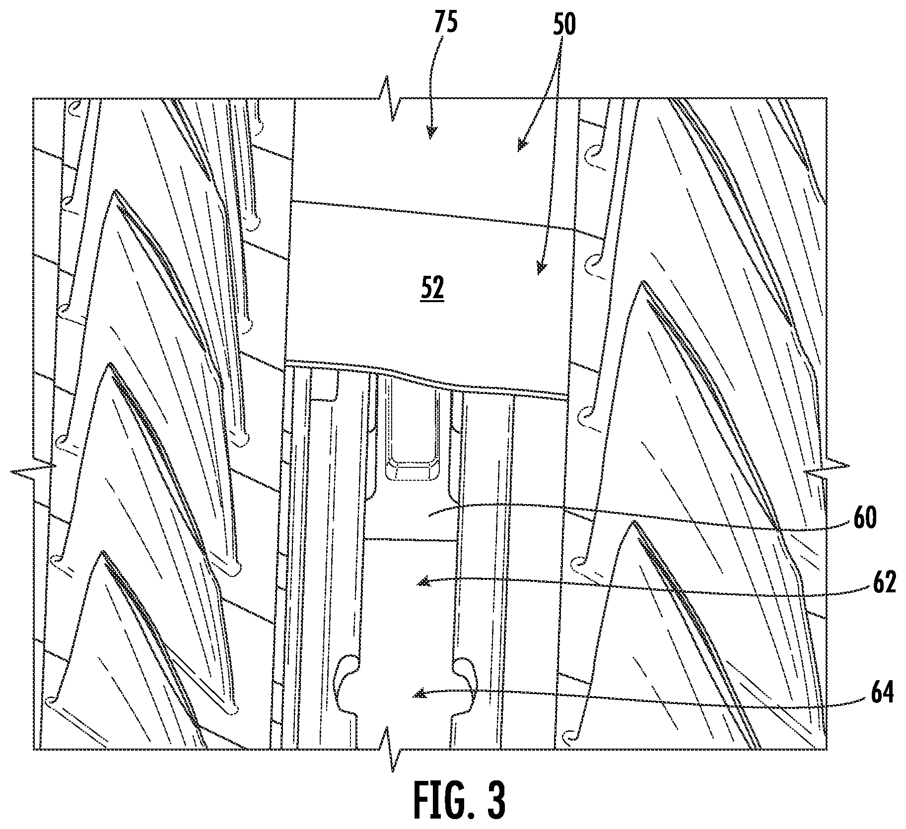 Patent US11773752 Figure 3 – T-fairing installation tooling assembly