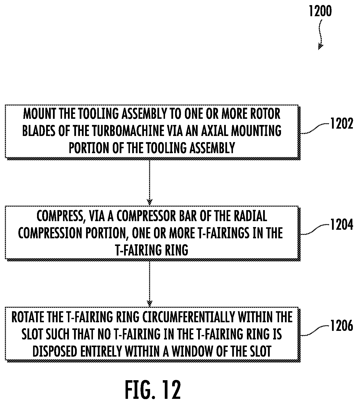 Patent US11773752 Figure 9 – T-fairing installation tooling assembly