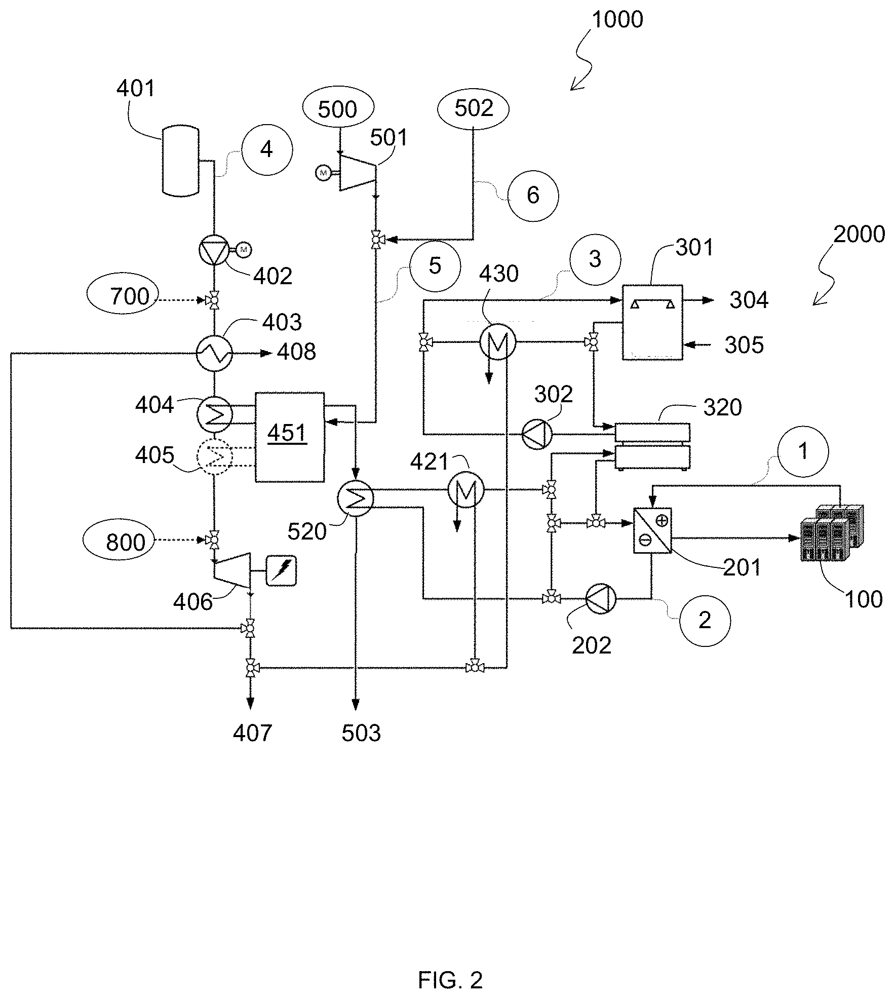 Patent US11773754 Figure 2 – Cryogenic energy system for cooling and powering an indoor environment