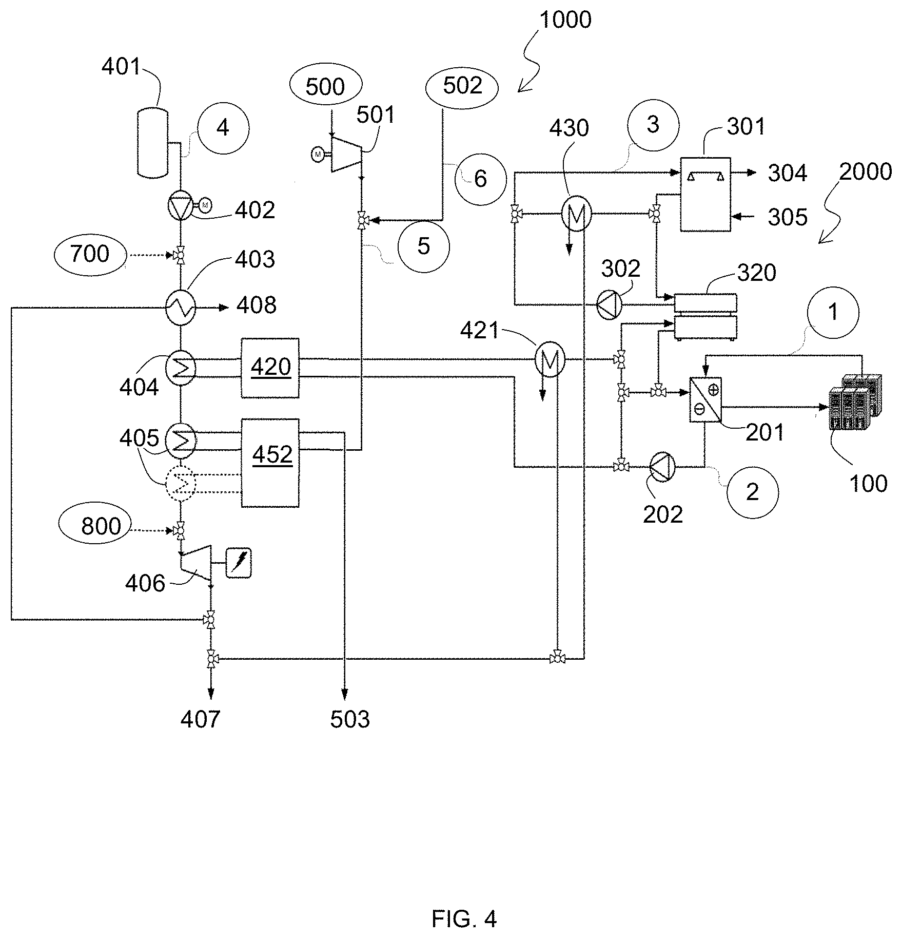 Patent US11773754 Figure 4 – Cryogenic energy system for cooling and powering an indoor environment