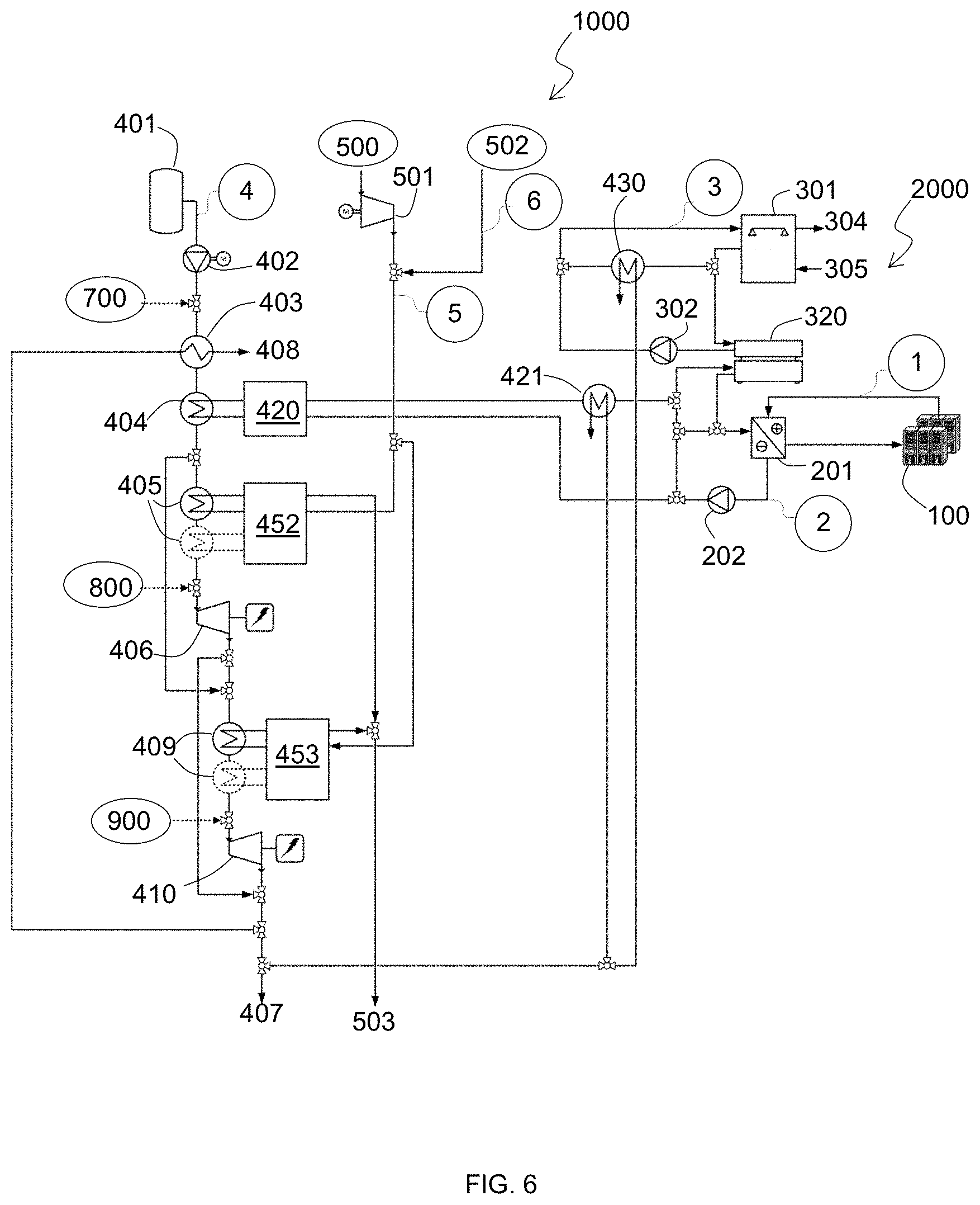 Patent US11773754 Figure 6 – Cryogenic energy system for cooling and powering an indoor environment