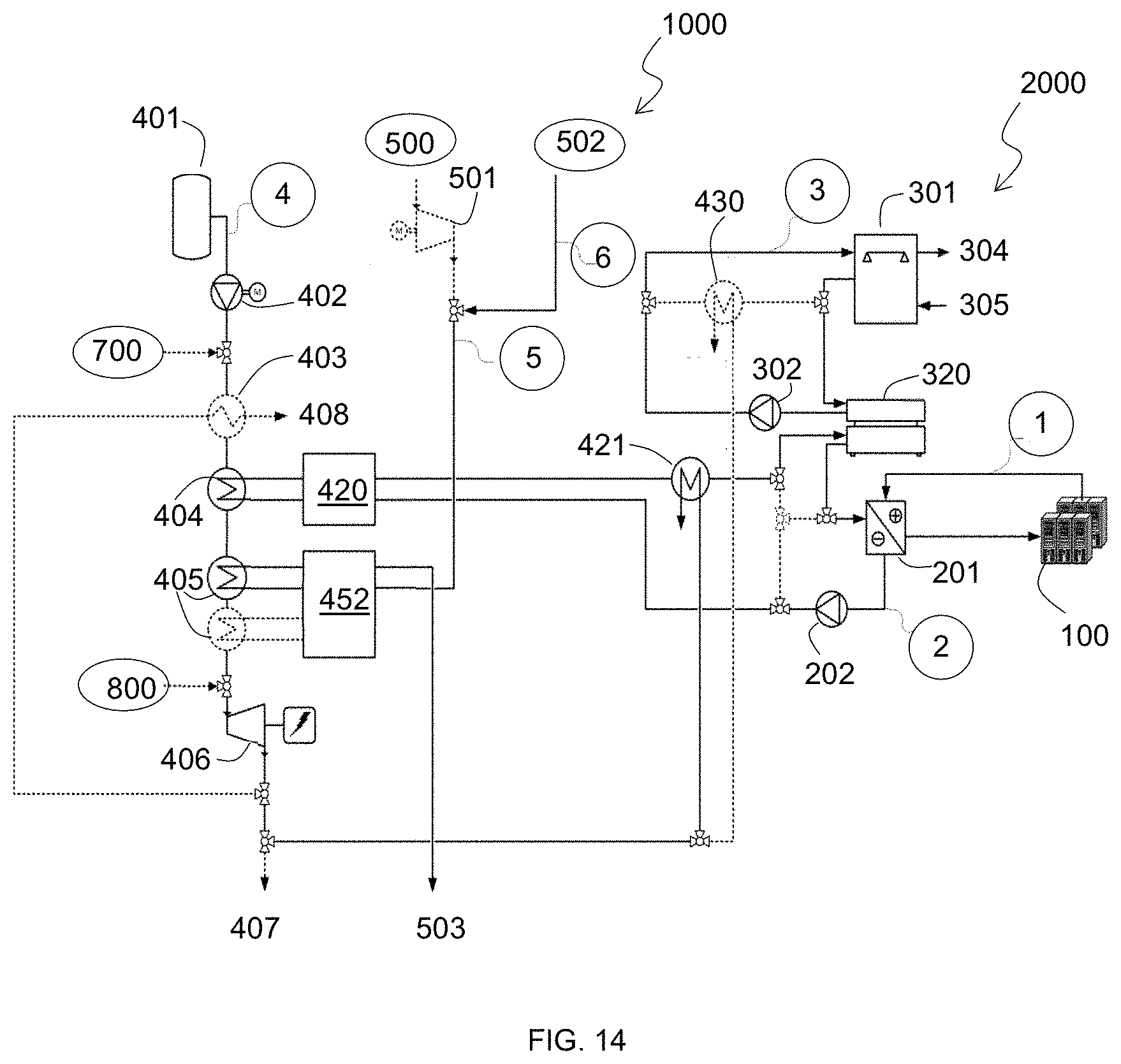 Patent US11773754 Figure 14 – Cryogenic energy system for cooling and powering an indoor environment