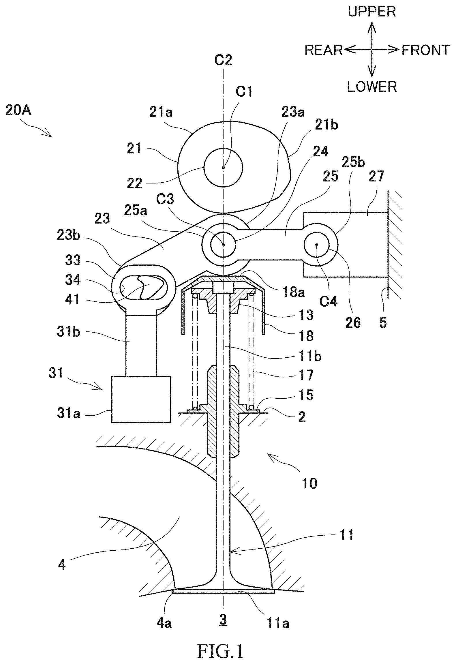 Patent US11773758 Figure 1 – Variable valve mechanism