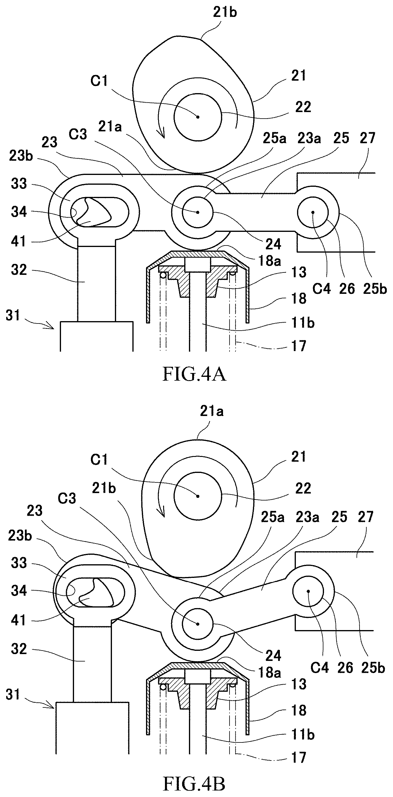 Patent US11773758 Figure 4 – Variable valve mechanism