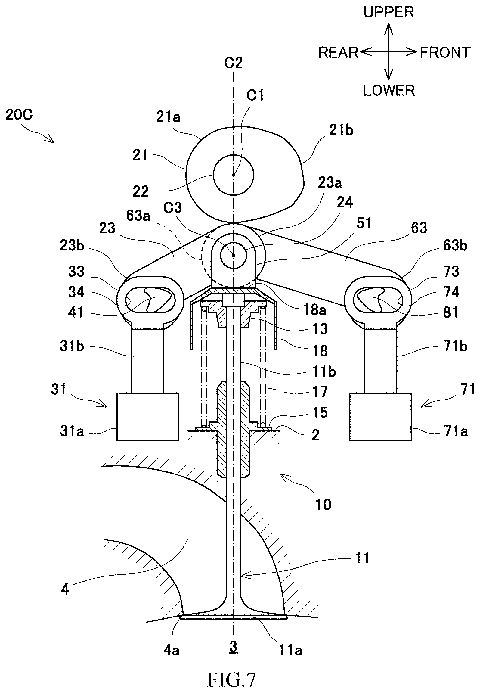 Patent US11773758 Figure 7 – Variable valve mechanism