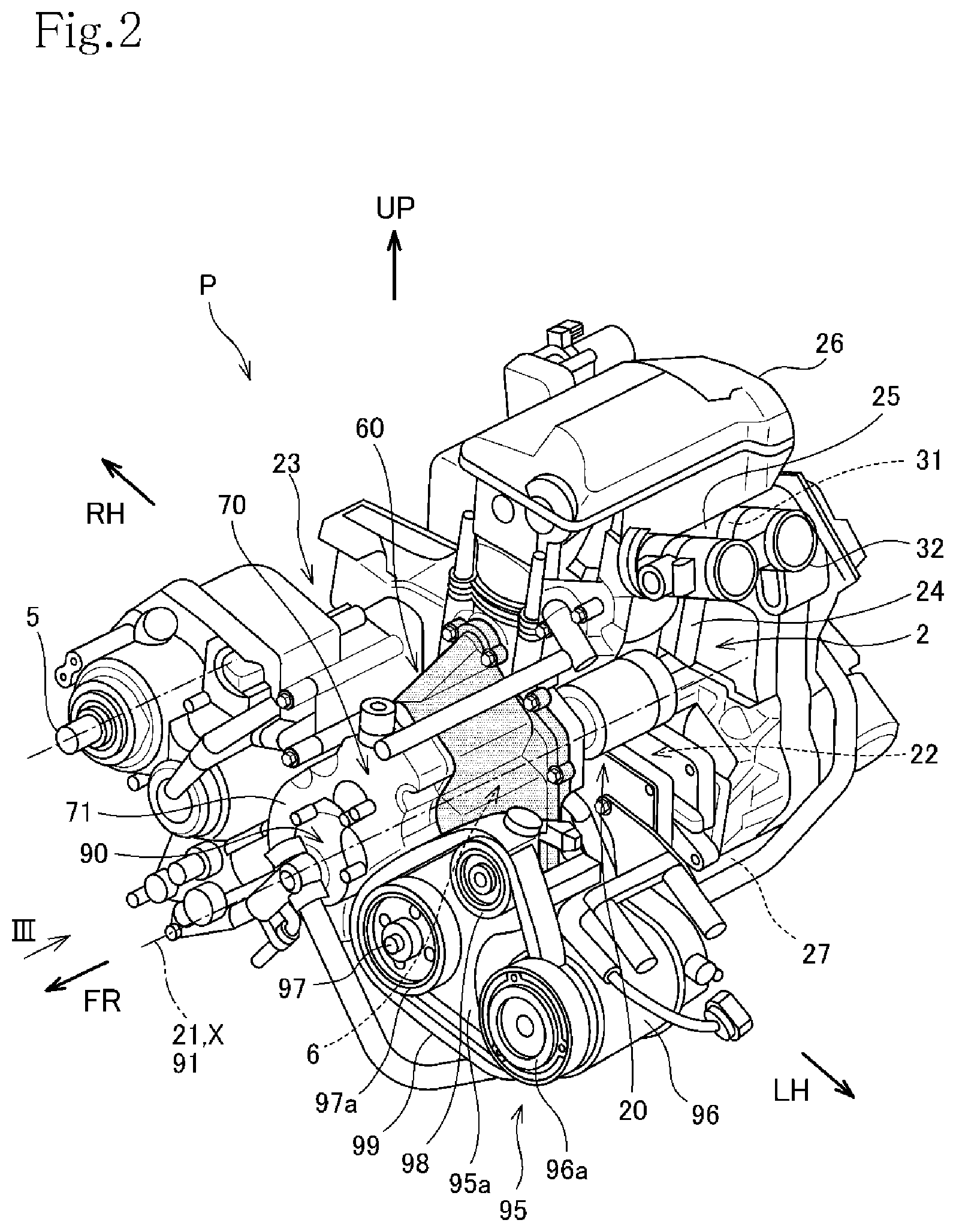 Patent US11773759 Figure 2 – Oil passageway structure for internal combustion engines