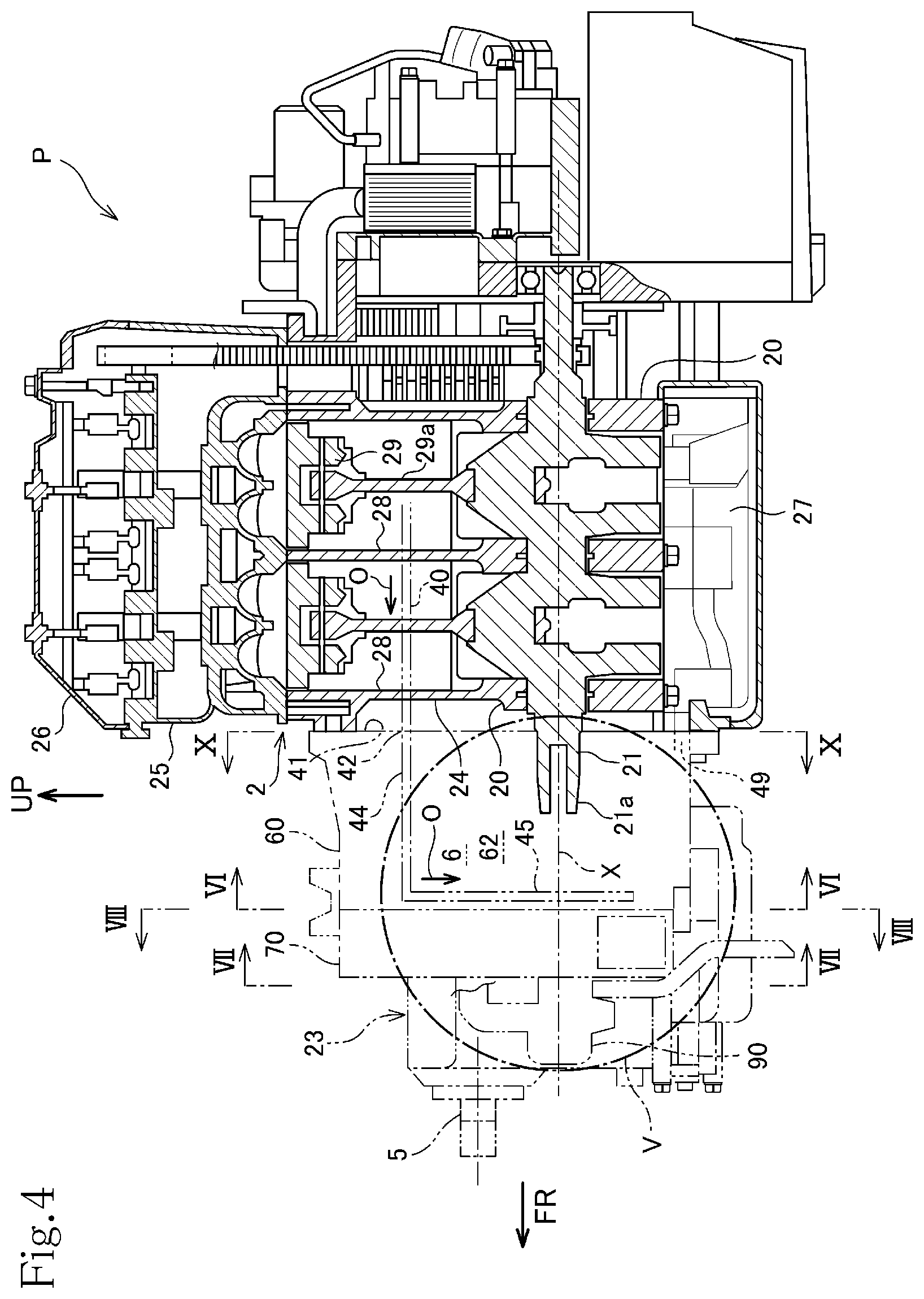 Patent US11773759 Figure 4 – Oil passageway structure for internal combustion engines