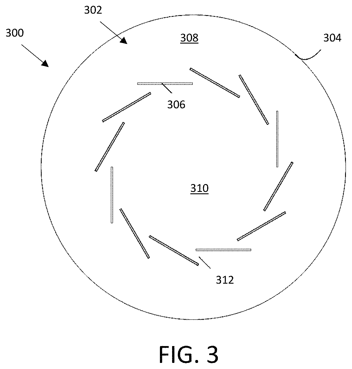 Patent US11773760 Figure 2 – Overlapping vane muffler