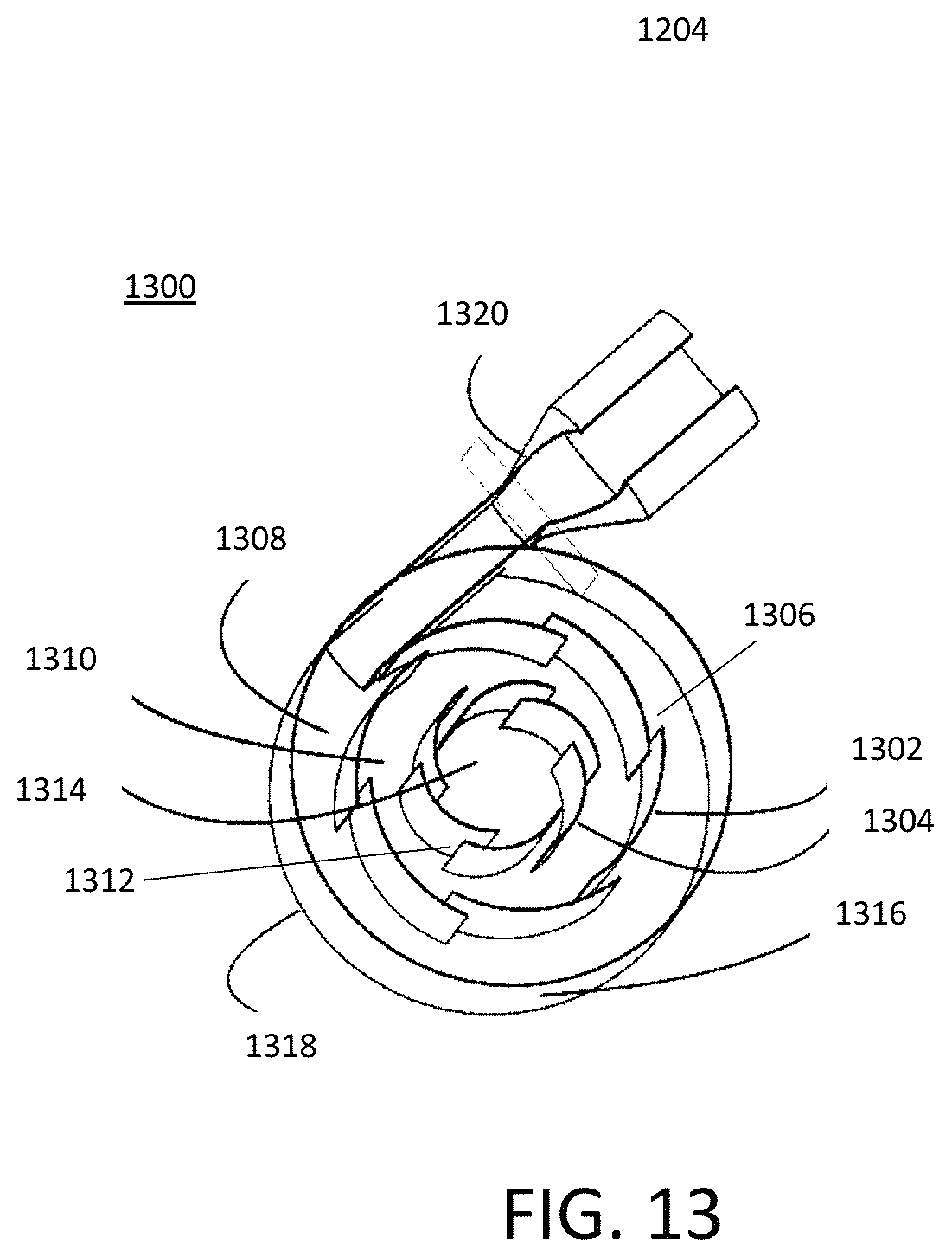 Patent US11773760 Figure 9 – Overlapping vane muffler