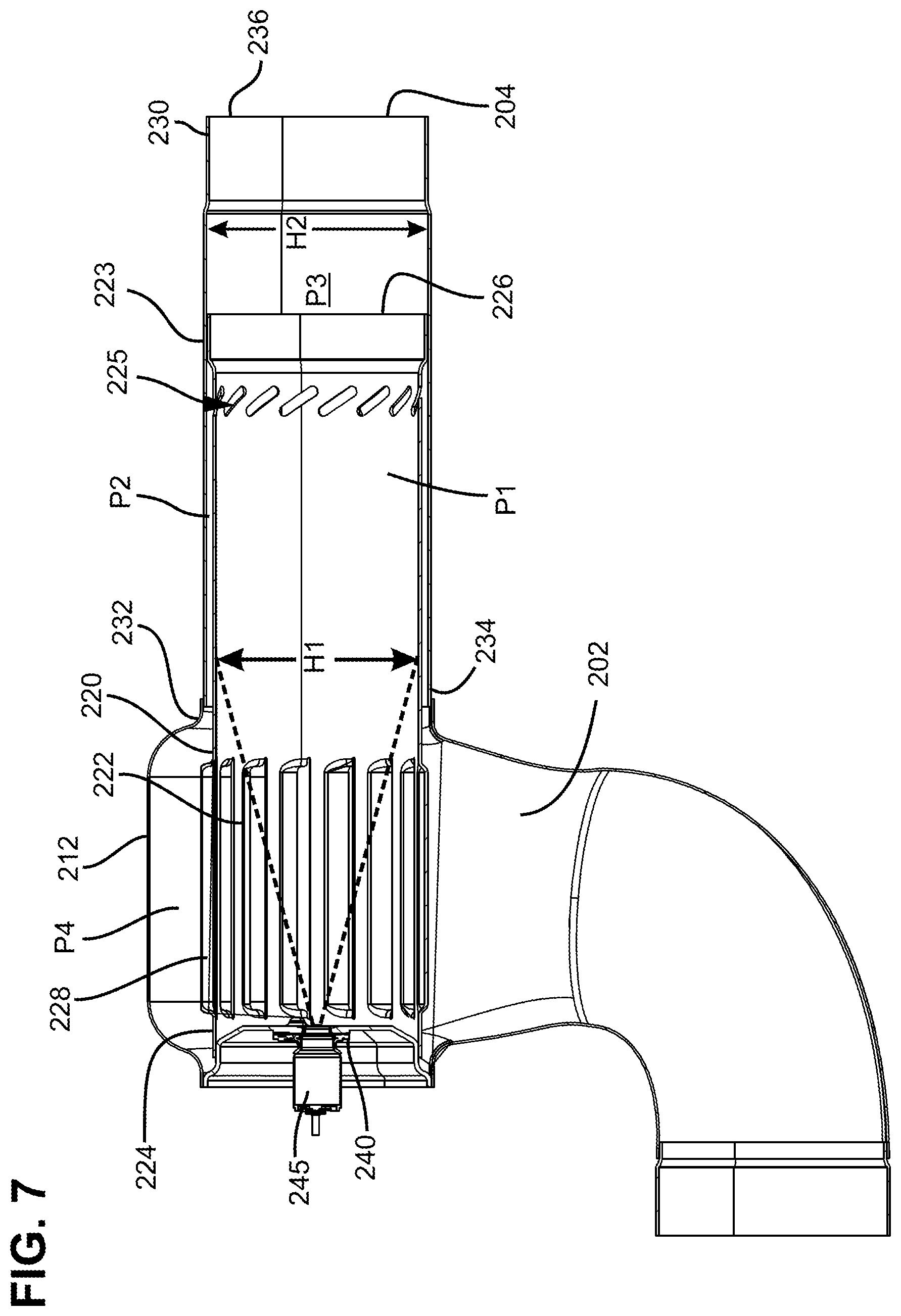 Patent US11773763 Figure 7 – Dosing and mixing assemblies for exhaust aftertreatment system