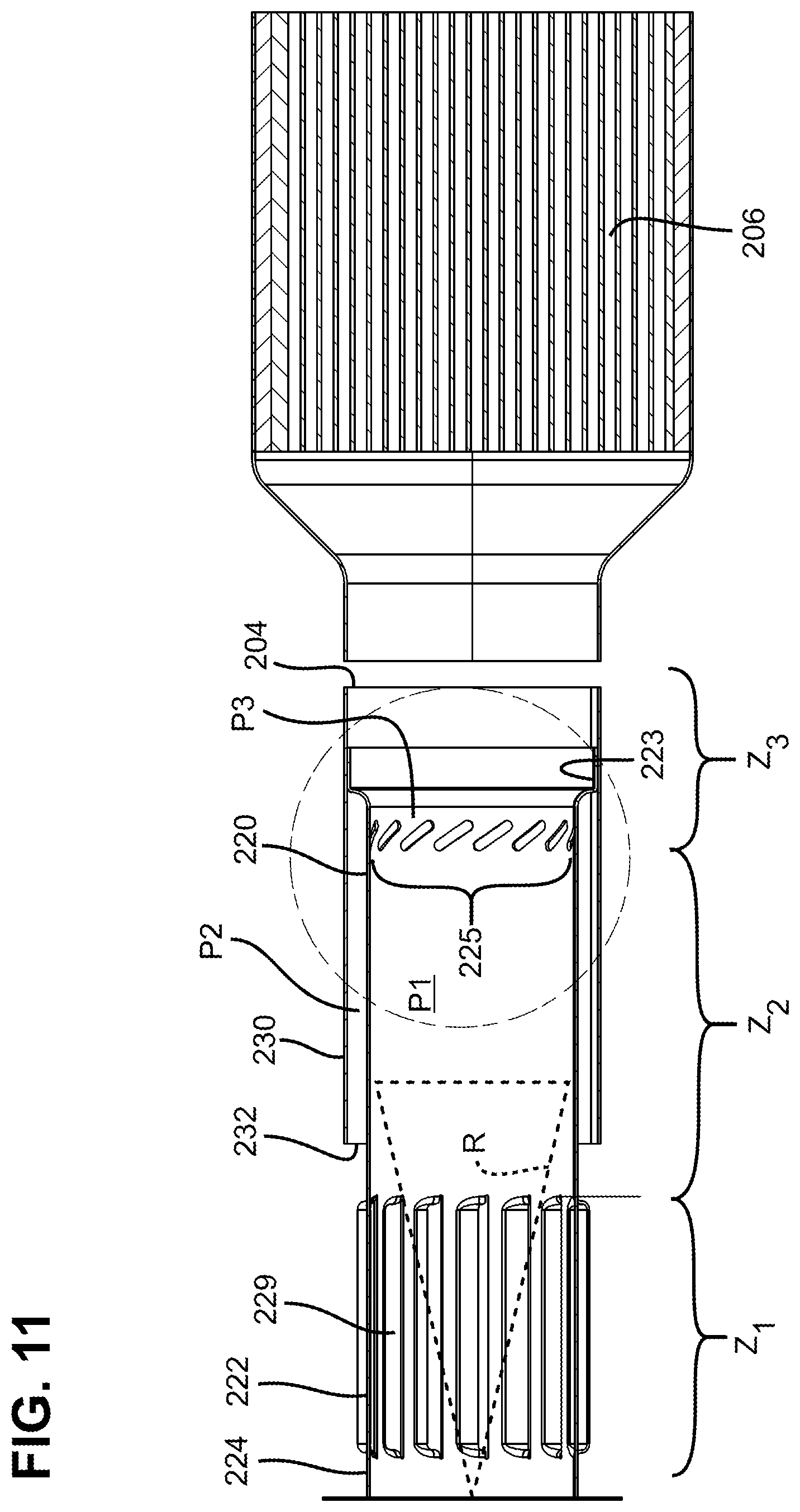 Patent US11773763 Figure 11 – Dosing and mixing assemblies for exhaust aftertreatment system