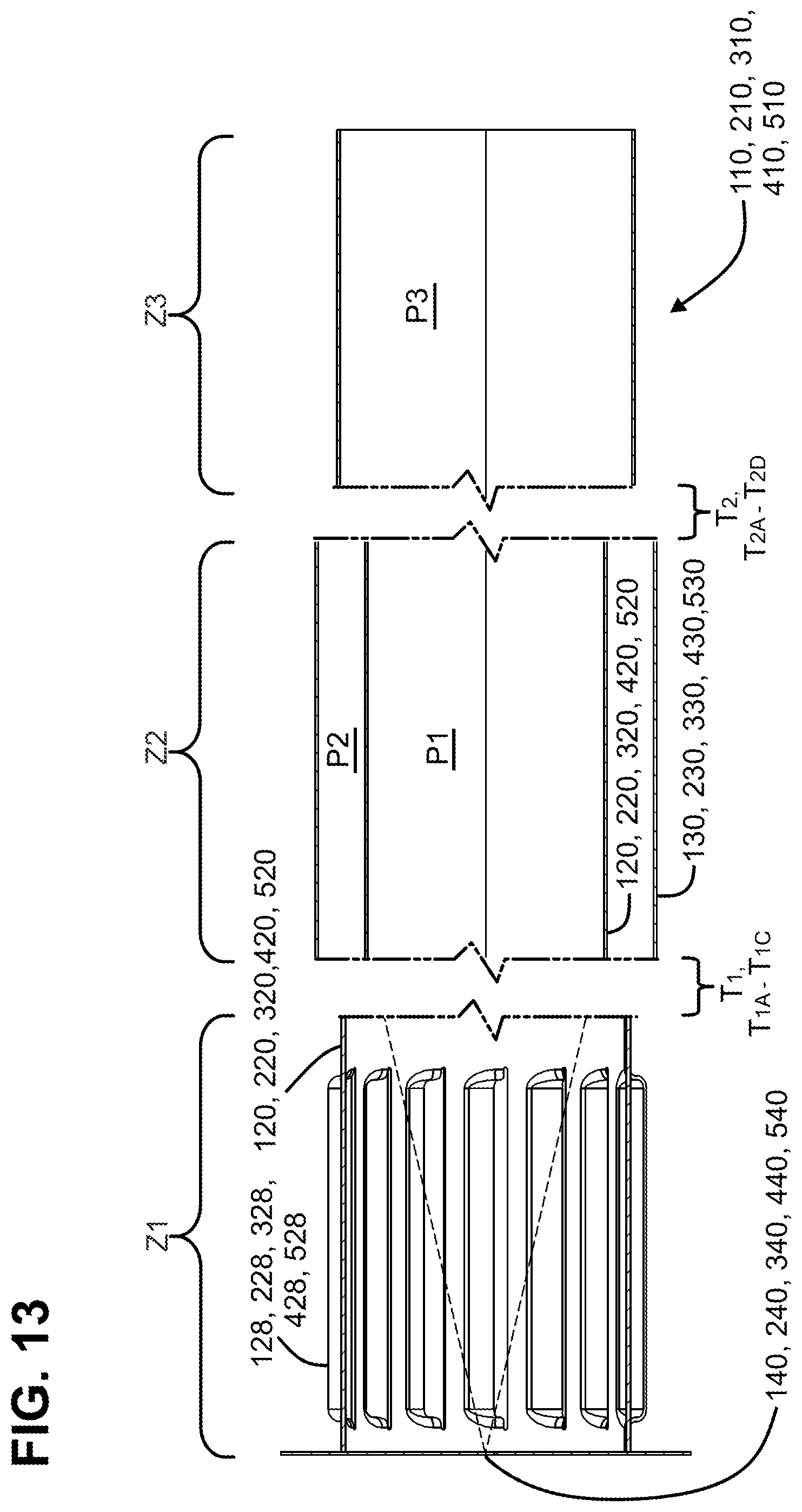 Patent US11773763 Figure 13 – Dosing and mixing assemblies for exhaust aftertreatment system