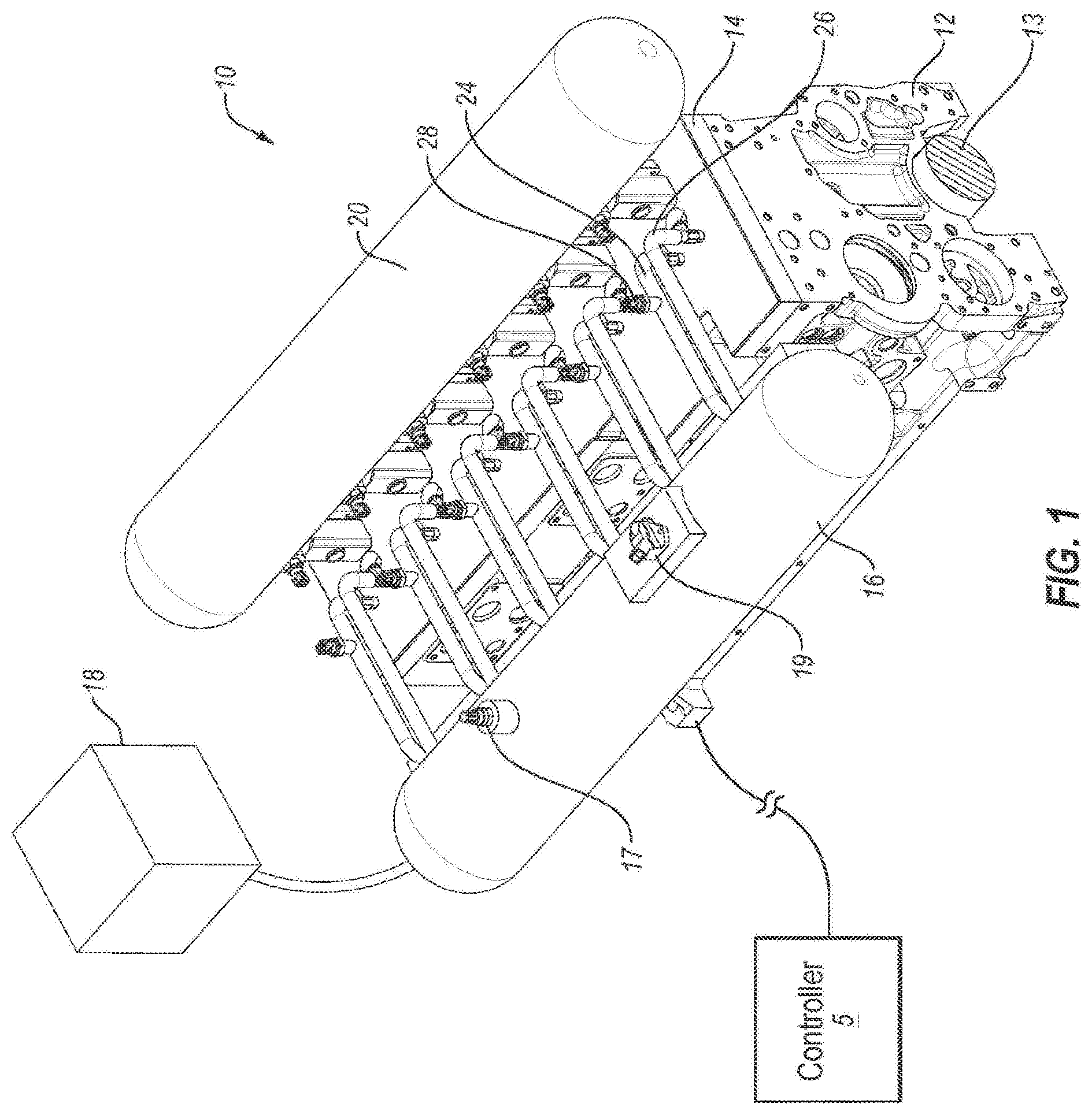 Patent US11773765 Figure 1 – Internal combustion engine, combustion systems, and related methods and control methods and systems