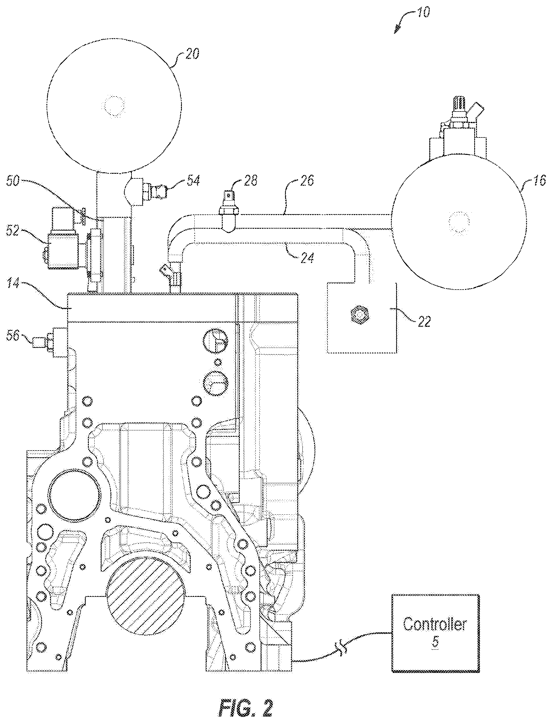 Patent US11773765 Figure 2 – Internal combustion engine, combustion systems, and related methods and control methods and systems