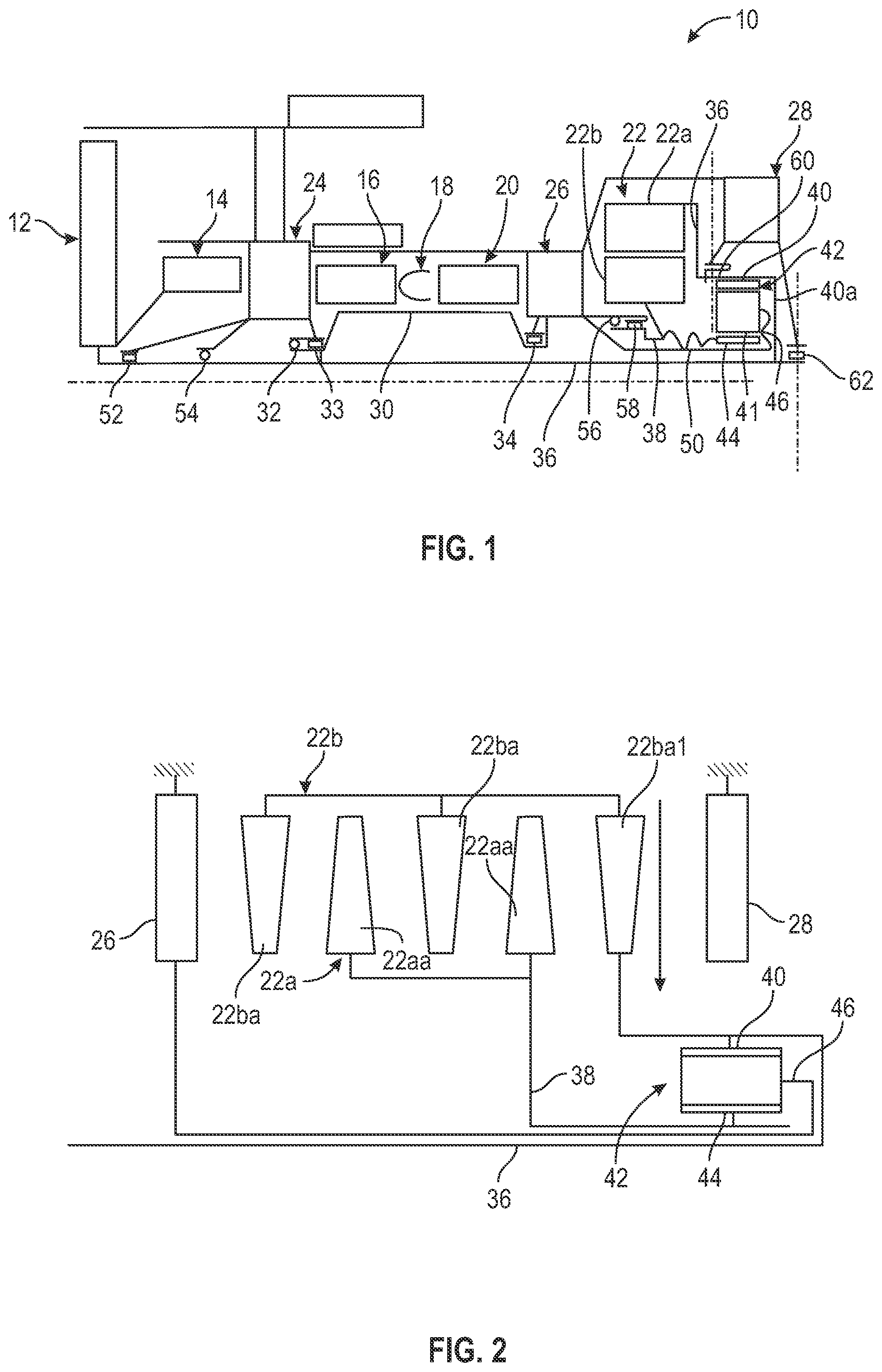 Patent US11773771 Figure 1 – Turbomachine with counter-rotating turbine for an aircraft