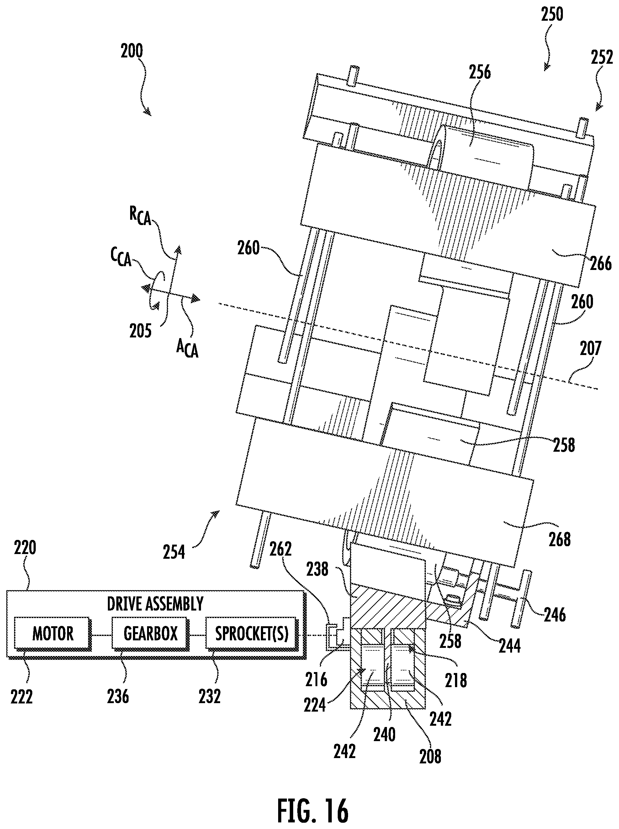 Patent US11773772 Figure 10 – System and method for installation or removal of one or more combustion cans