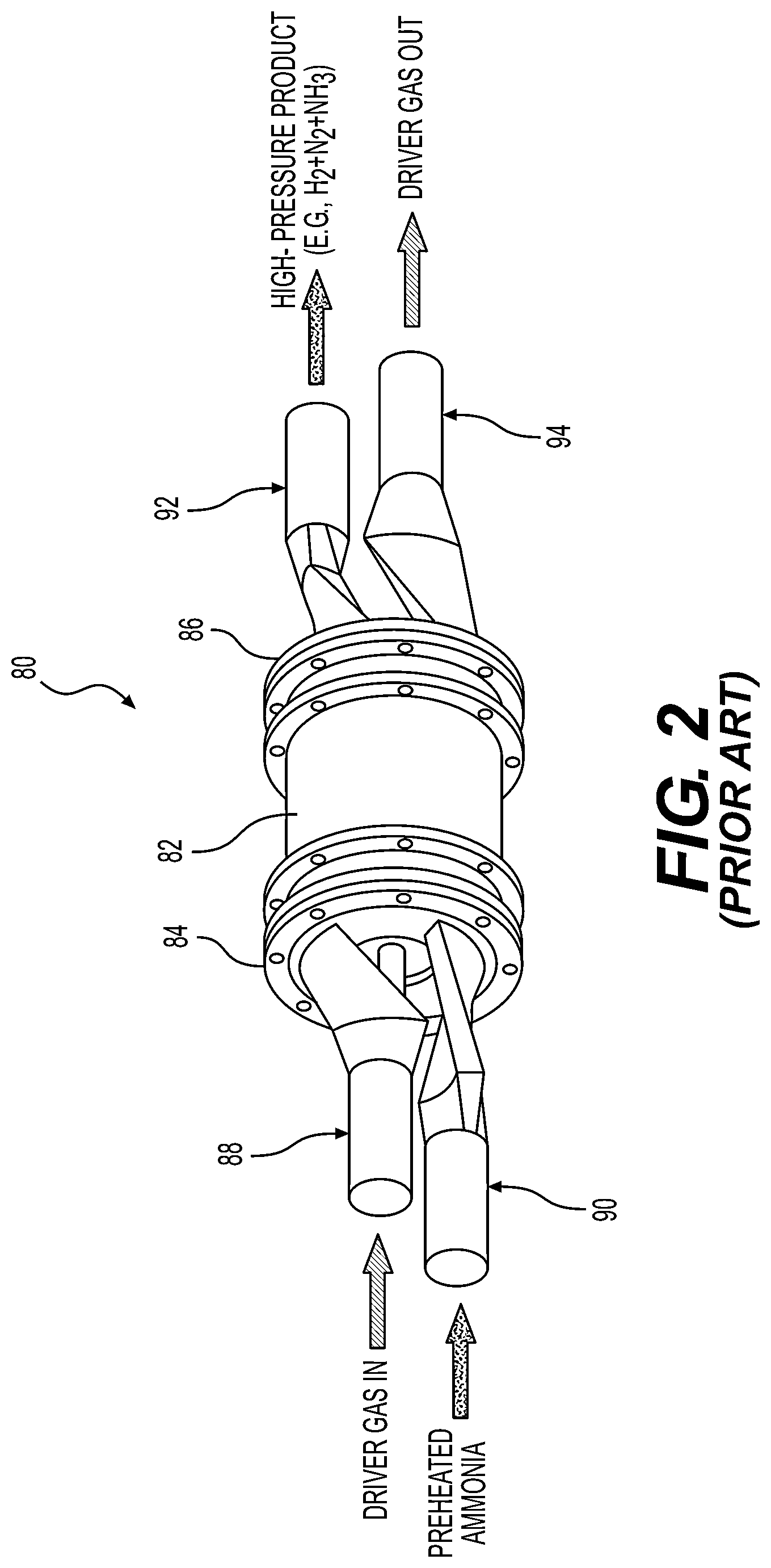 Patent US11773777 Figure 2 – Zero-emission jet engine employing a dual-fuel mix of ammonia and hydrogen using a wave