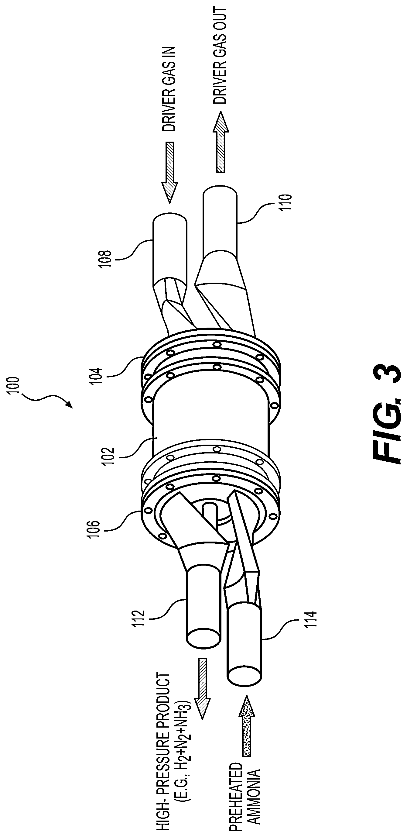 Patent US11773777 Figure 3 – Zero-emission jet engine employing a dual-fuel mix of ammonia and hydrogen using a wave