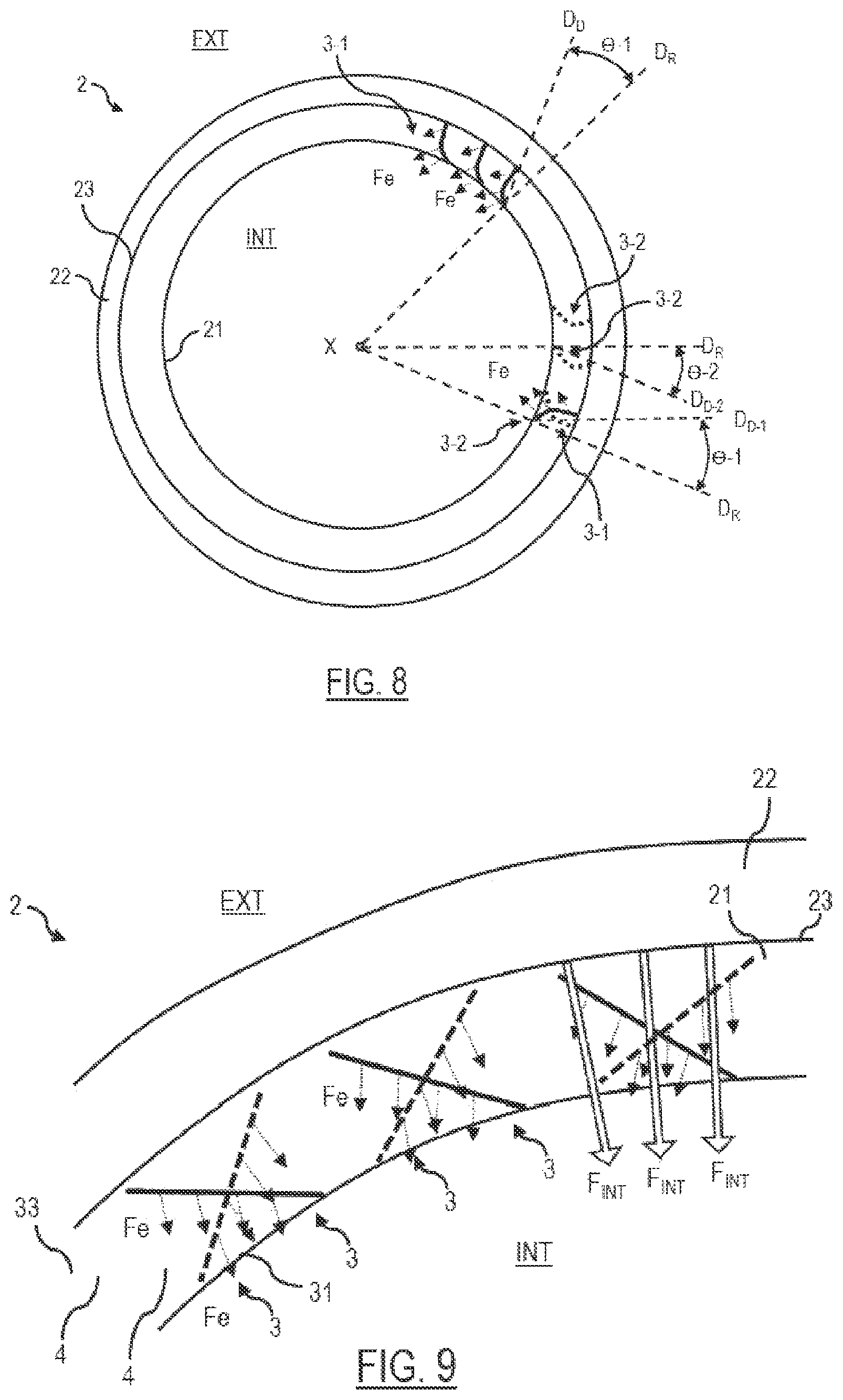 Patent US11773779 Figure 6 – Air inlet and method for de-icing an air inlet into a nacelle of an aircraft turbojet engine