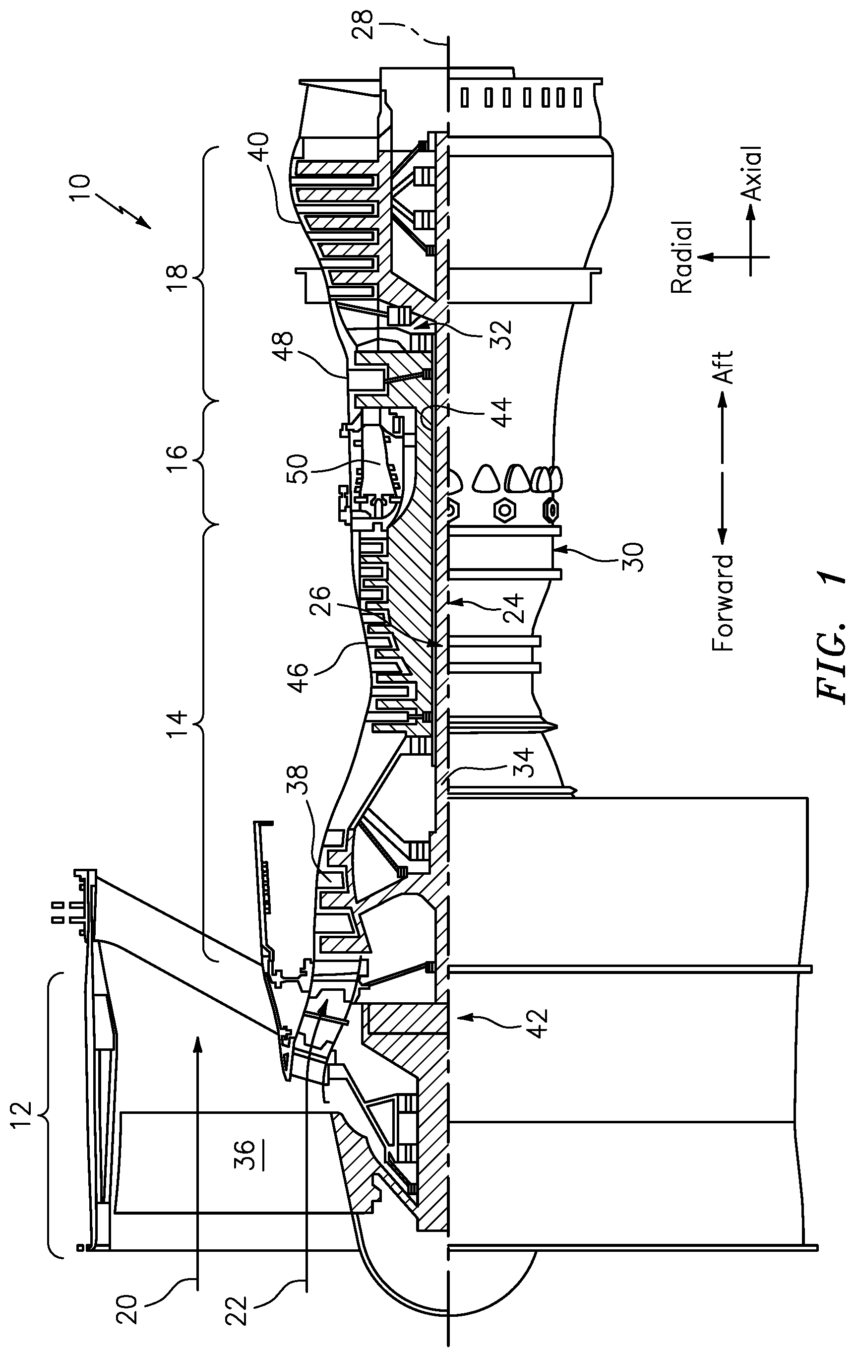 Patent US11773783 — Flexible sensor system for prognostic health monitoring of composite aerostructures — Figure 1