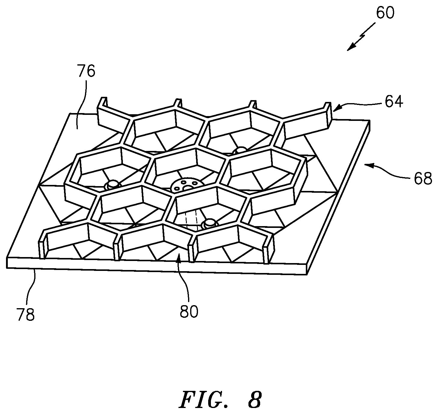 Patent US11773783 Figure 8 – Flexible sensor system for prognostic health monitoring of composite aerostructures