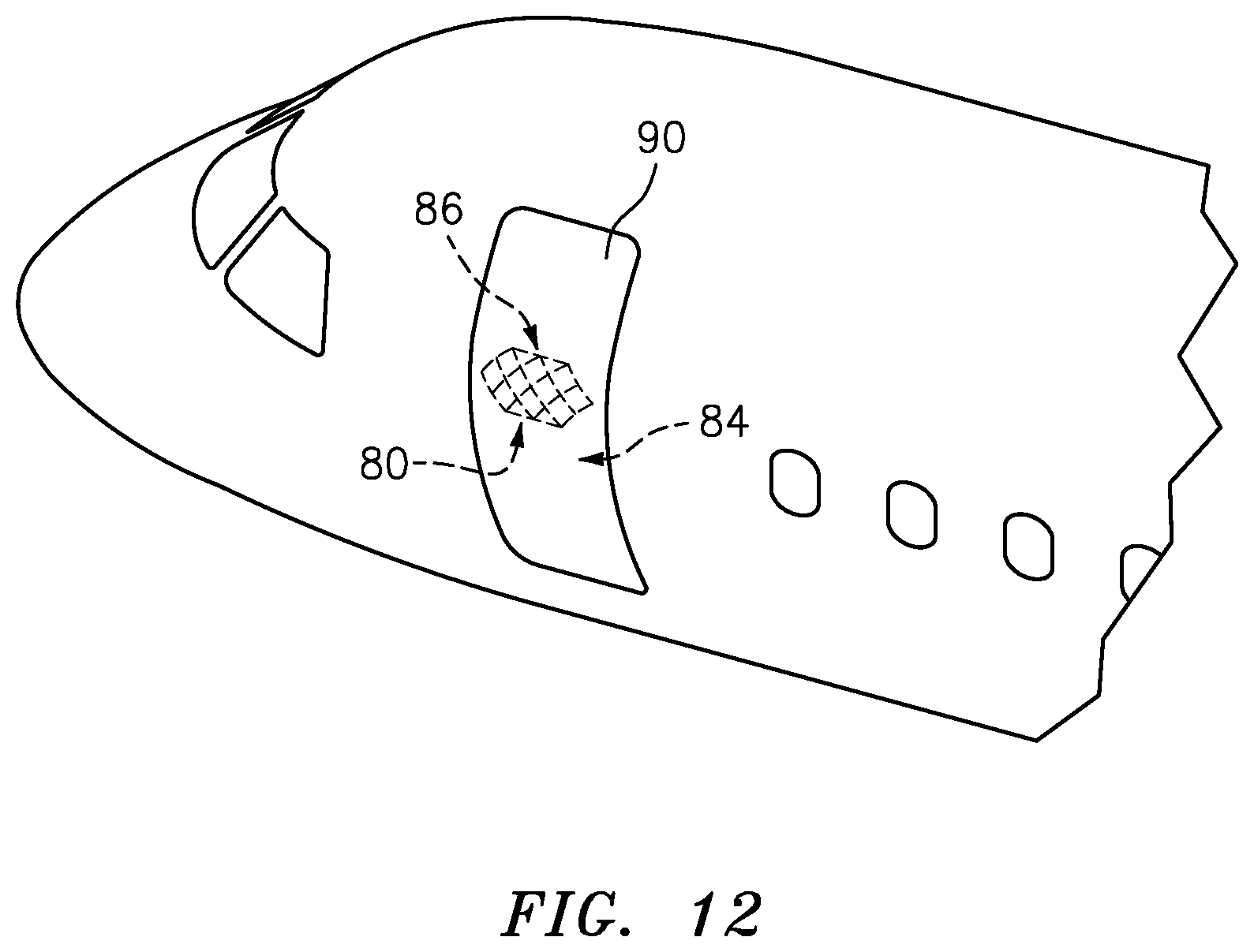 Patent US11773783 Figure 13 – Flexible sensor system for prognostic health monitoring of composite aerostructures