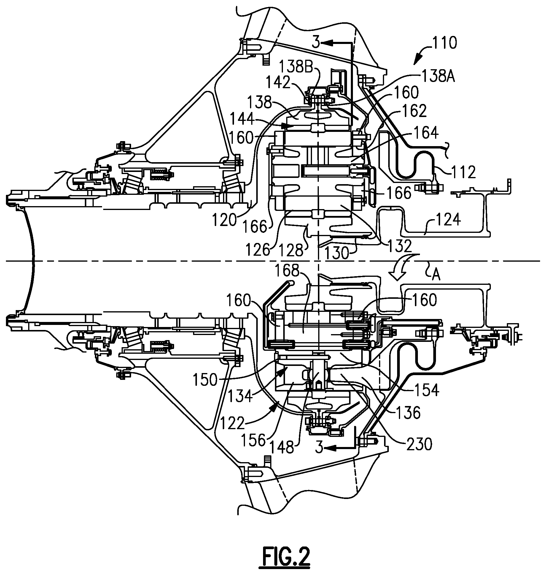 Patent US11773787 Figure 2 – Method of assembly for gas turbine fan drive gear system