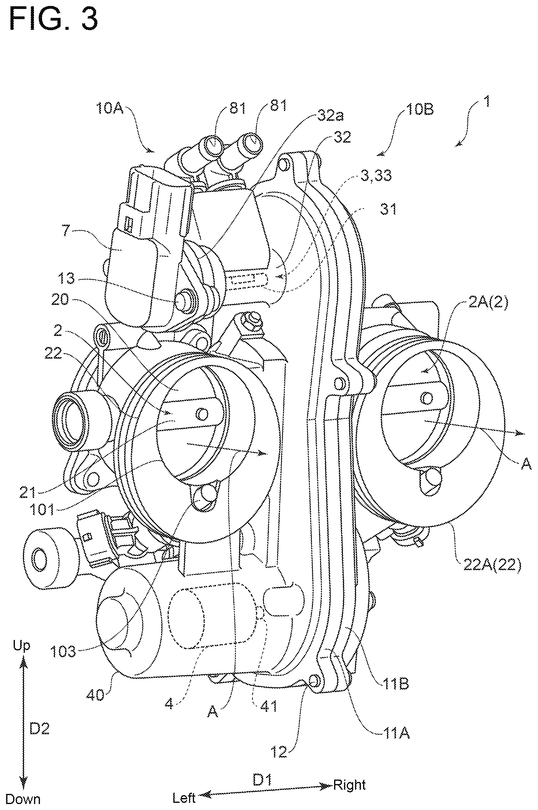 Patent US11773790 Figure 3 – Throttle device