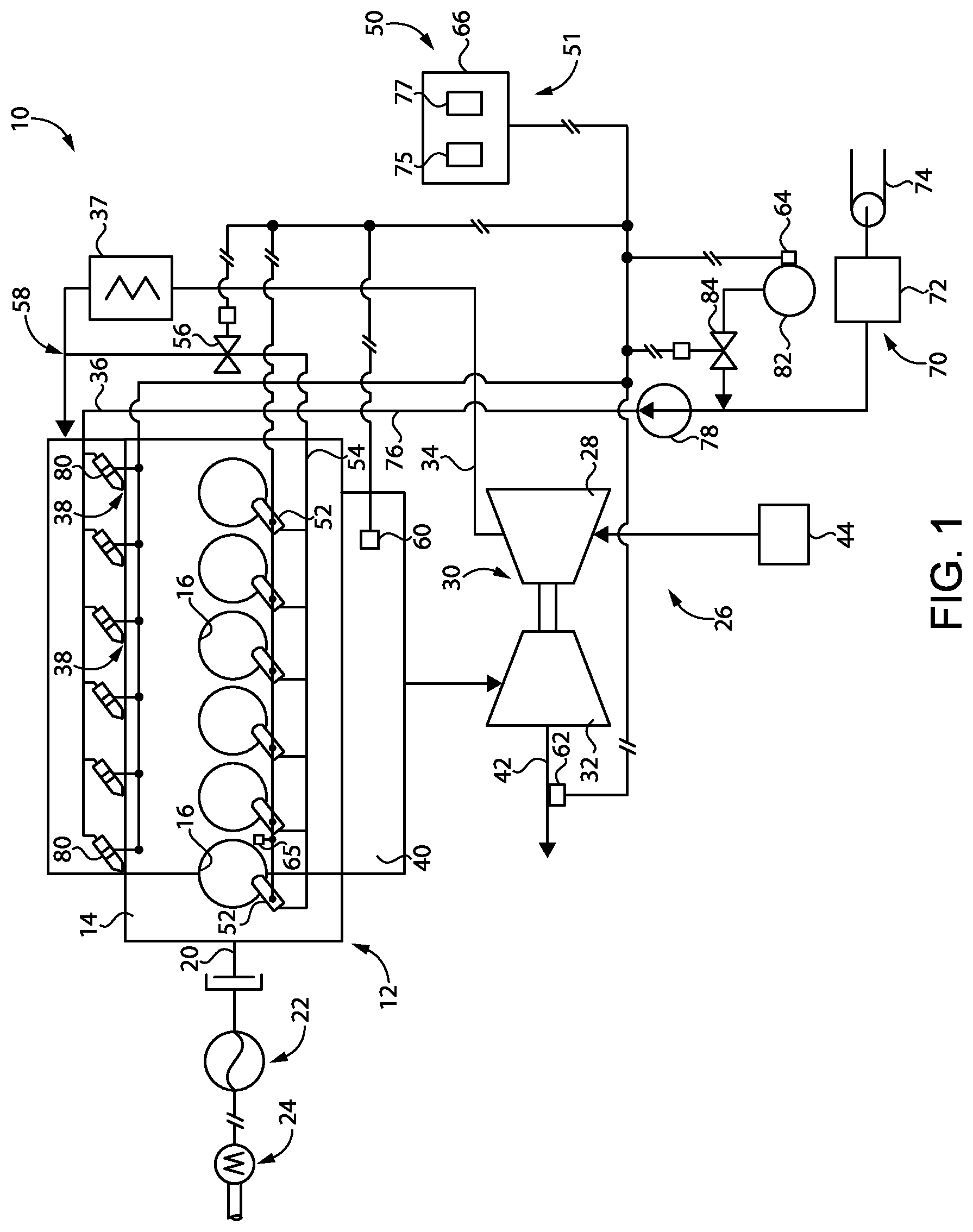 Patent US11773795 Figure 1 – Gaseous fuel engine and operating strategy for limiting preignition in prechamber sparkplug