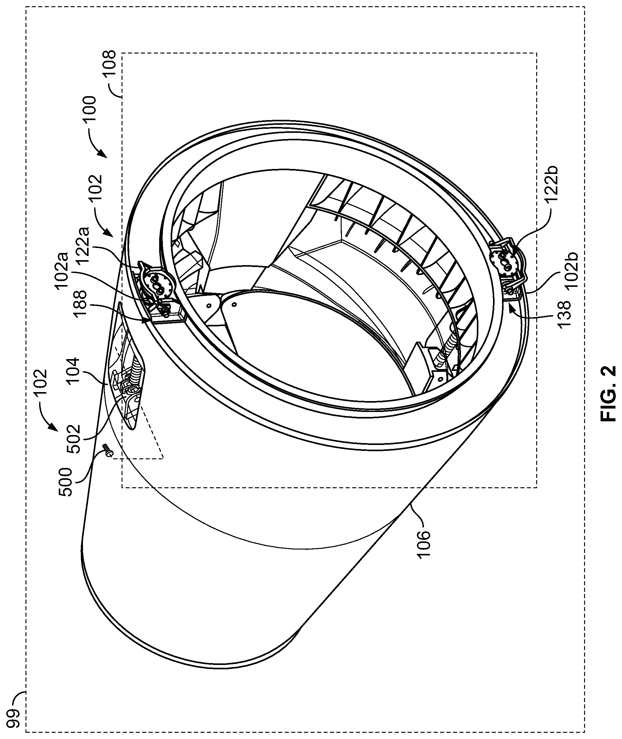 Patent US11773807 Figure 2 – Actuator systems for thrust reverser