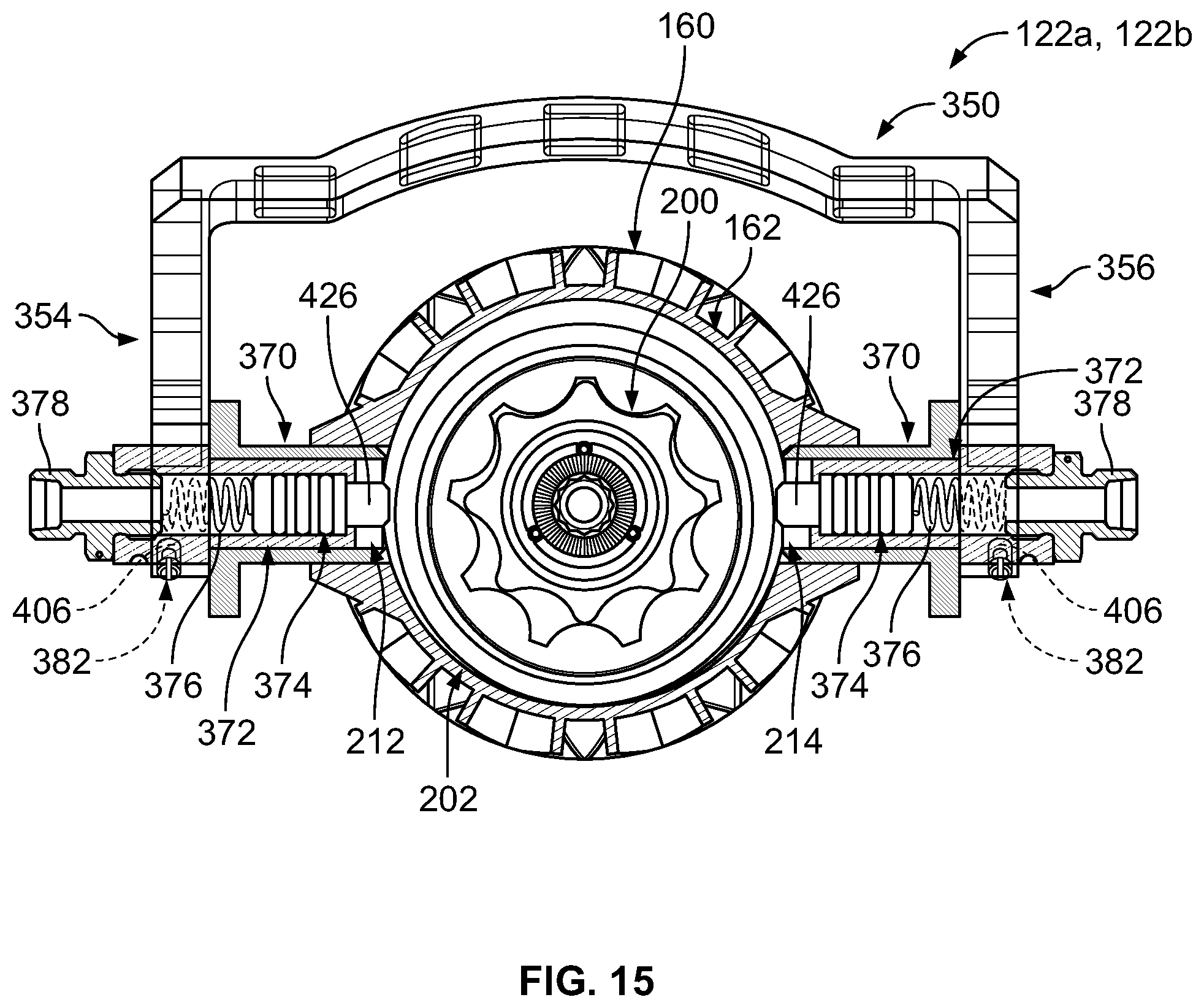 Patent US11773807 Figure 12 – Actuator systems for thrust reverser