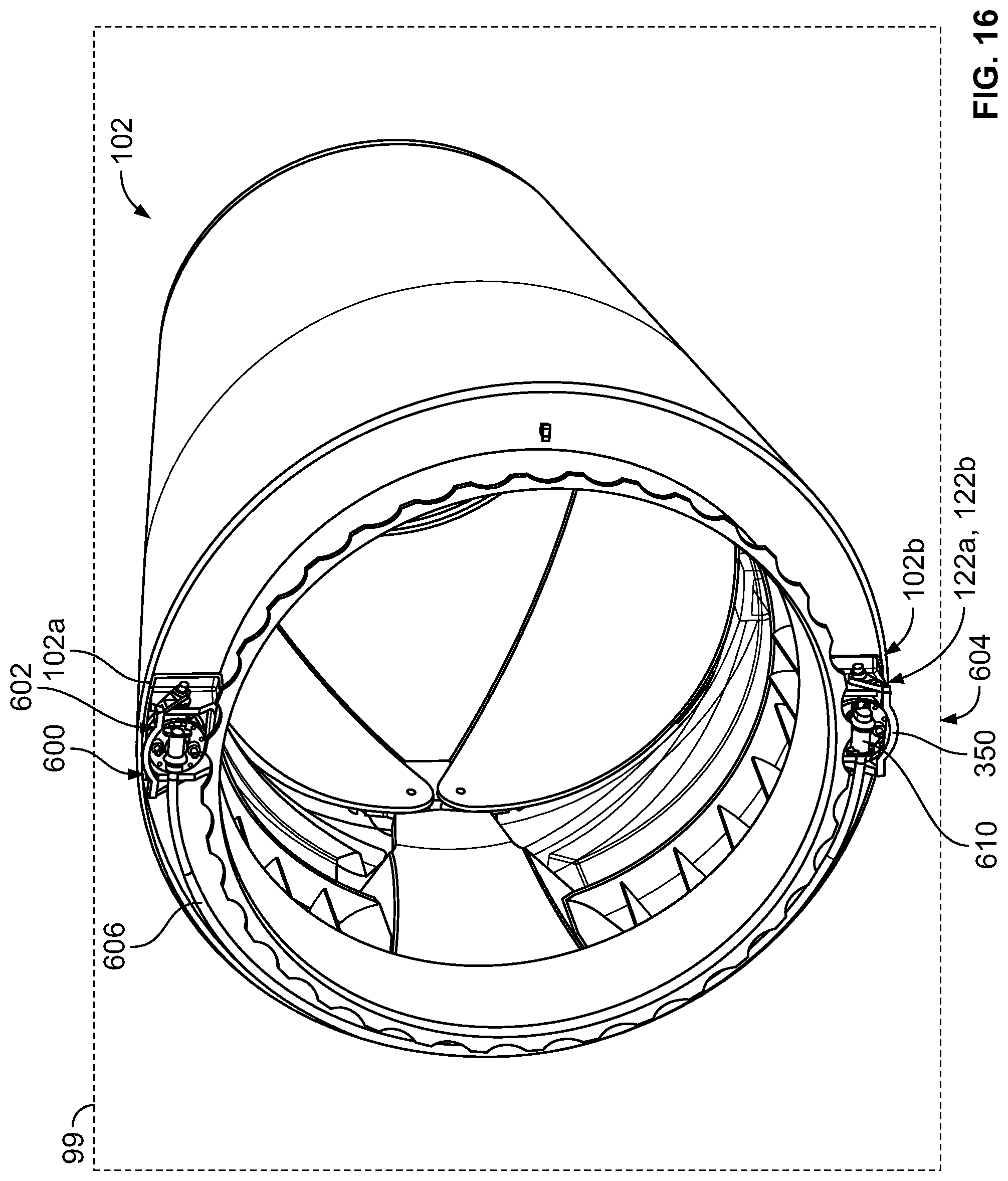 Patent US11773807 Figure 13 – Actuator systems for thrust reverser