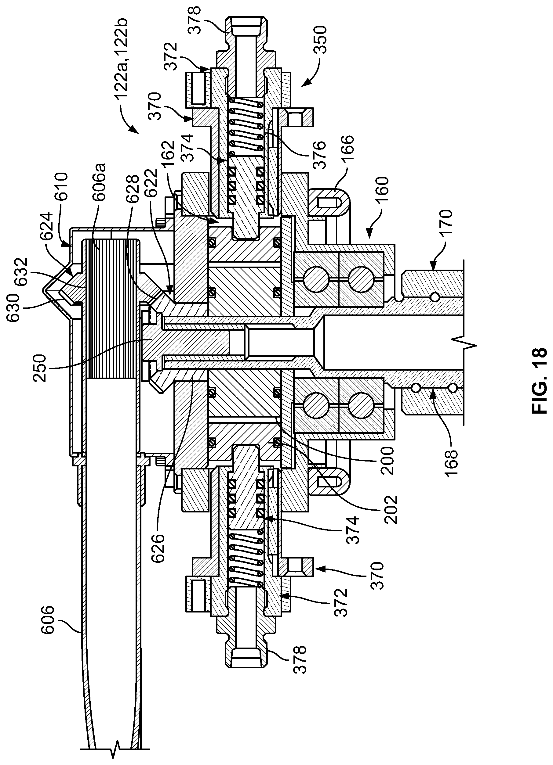 Patent US11773807 Figure 15 – Actuator systems for thrust reverser