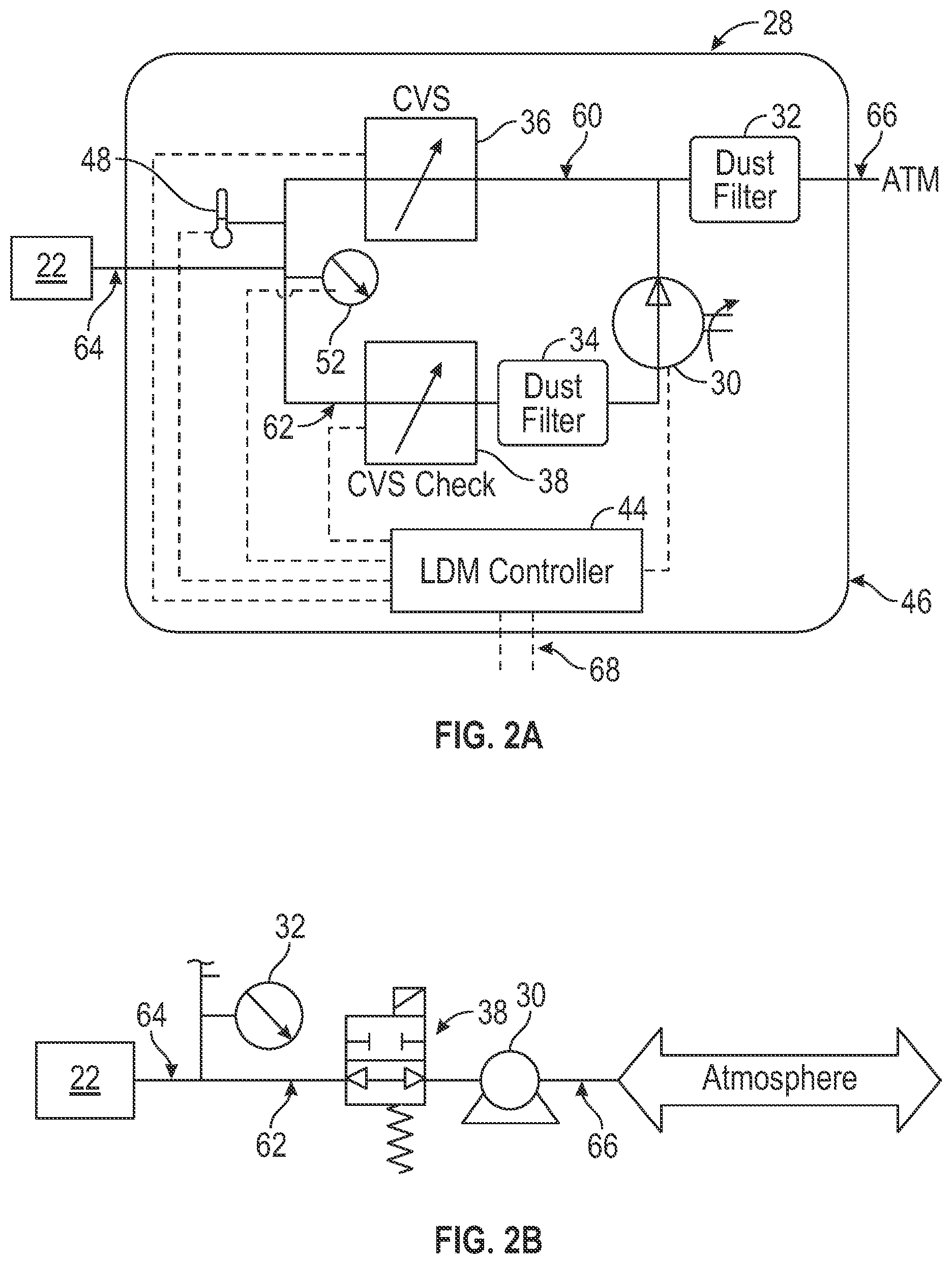 Patent US11773809 Figure 2 – Evaporative emissions leak check module with integrated control and communication system
