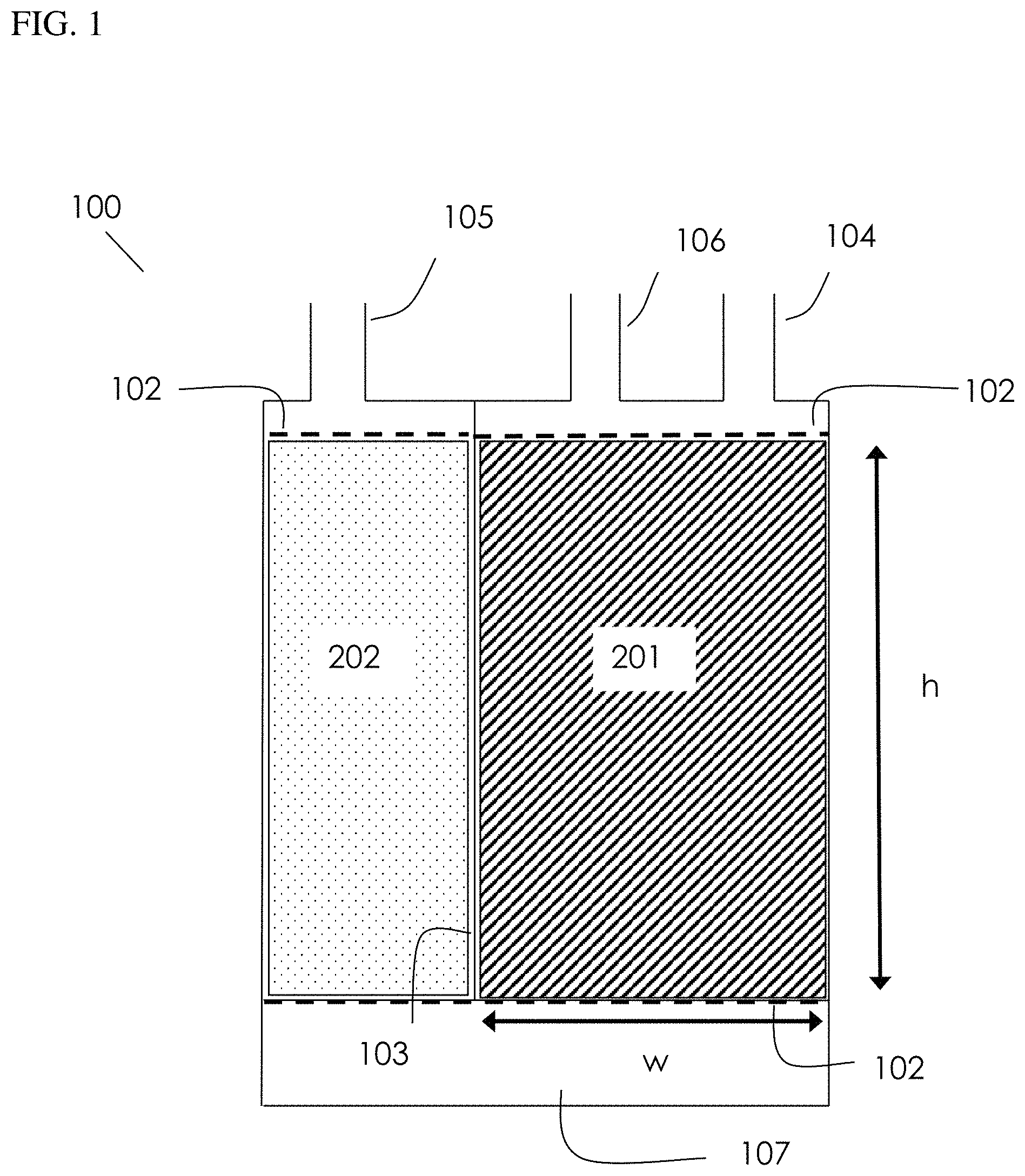 Patent US11773810 Figure 1 – Low emission adsorbent and canister system