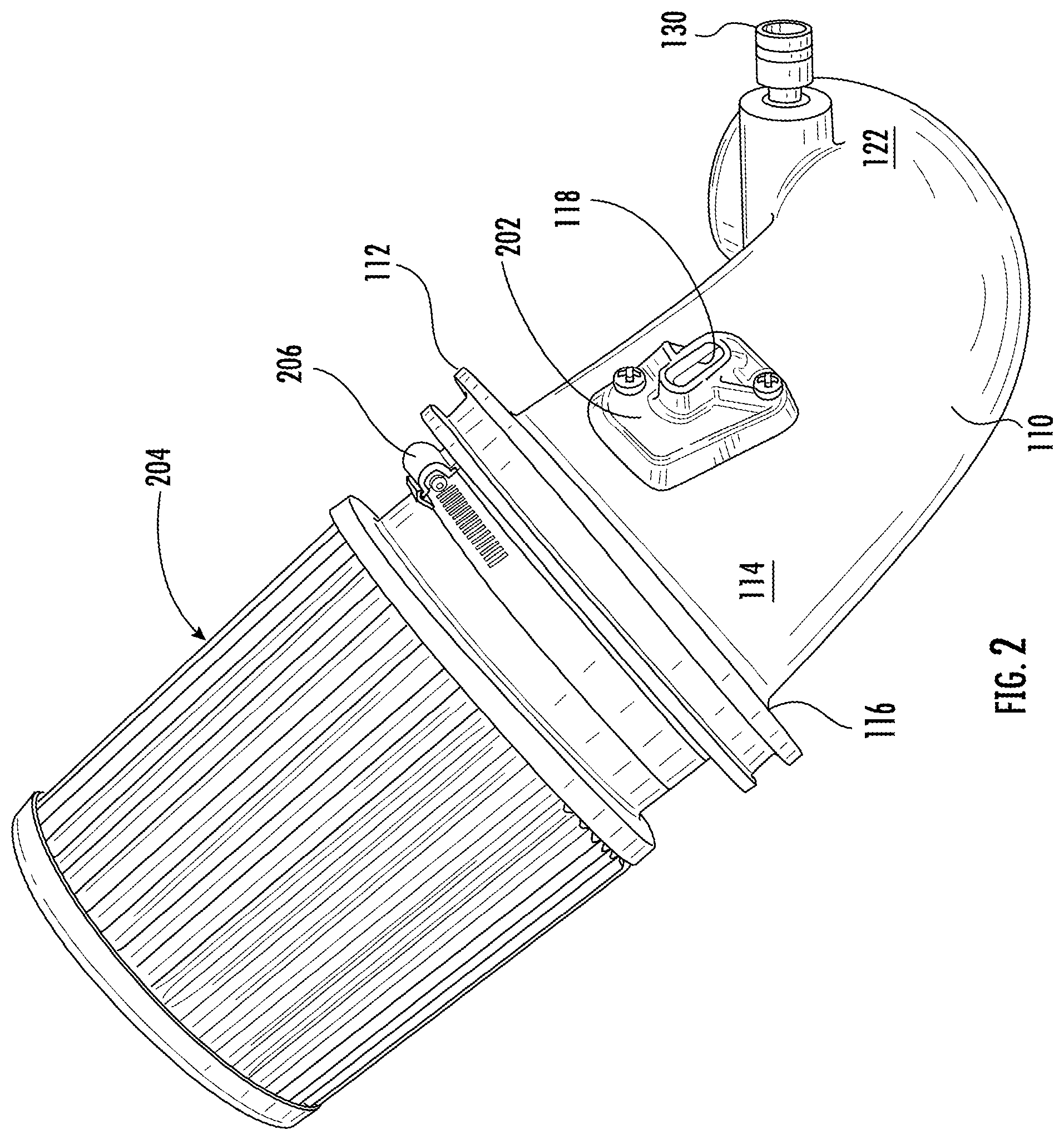 Patent US11773813 Figure 2 – Multi-lipped gasket for an air intake assembly