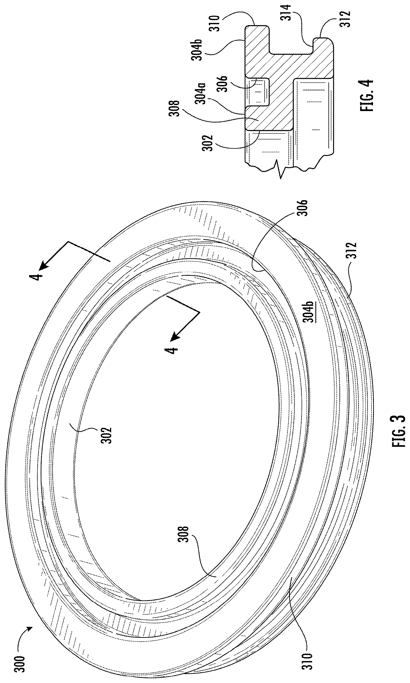 Patent US11773813 Figure 3 – Multi-lipped gasket for an air intake assembly