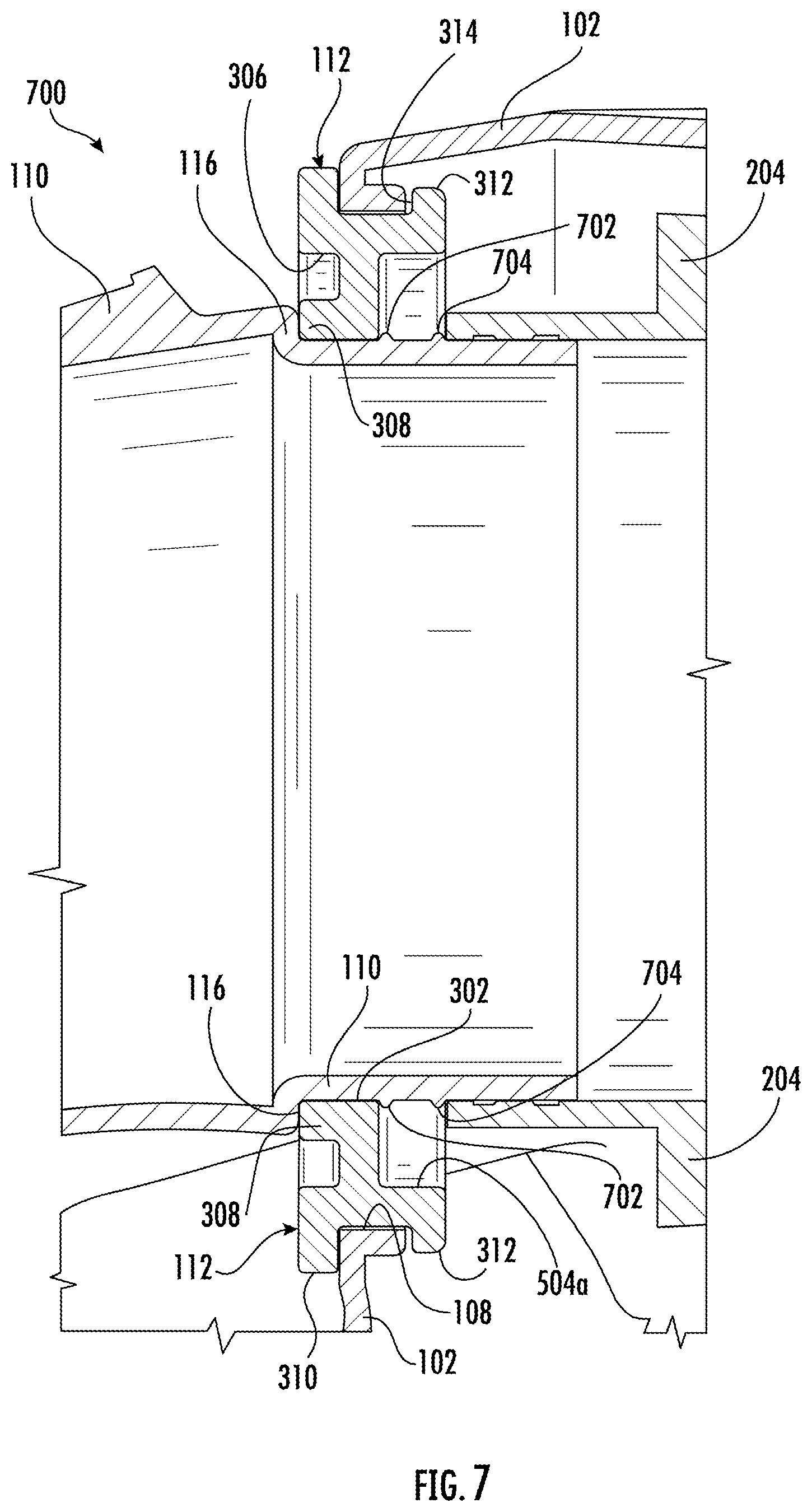 Patent US11773813 Figure 5 – Multi-lipped gasket for an air intake assembly