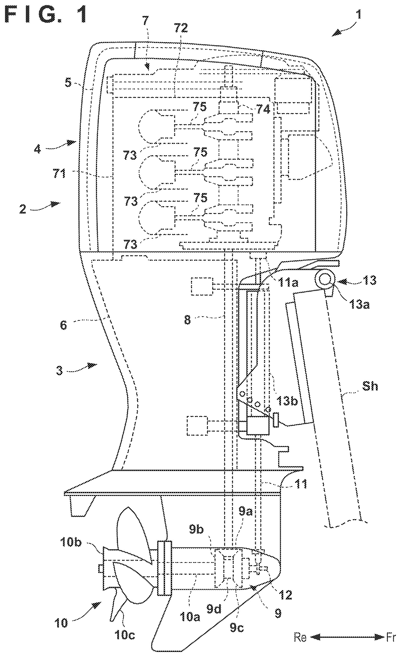 Patent US11773814 Figure 1 – Air intake passage structure