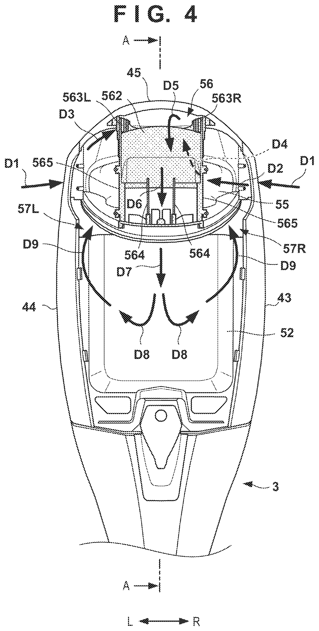 Patent US11773814 Figure 4 – Air intake passage structure