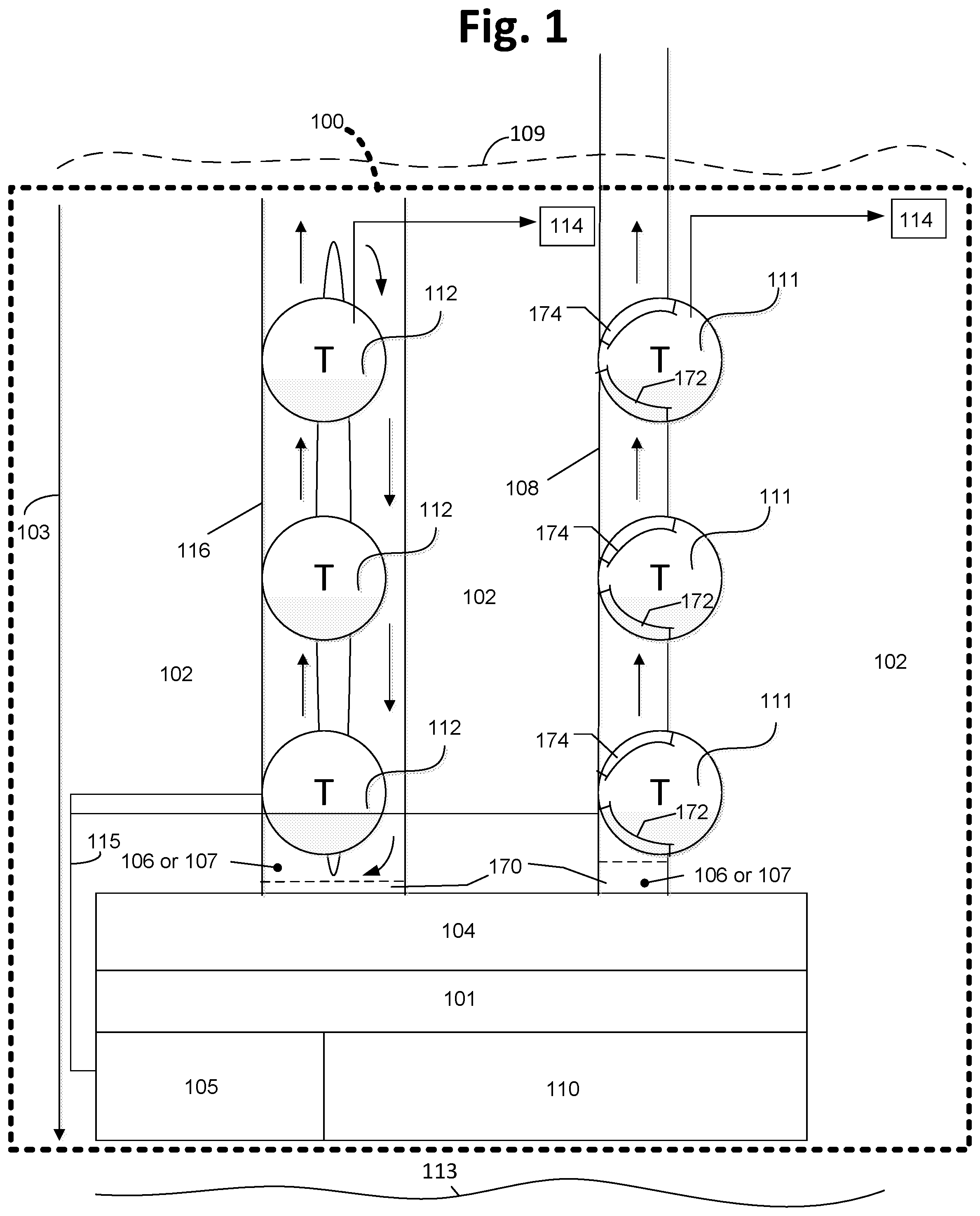 Patent US11773818 — Buoyant power system method and apparatus — Figure 1