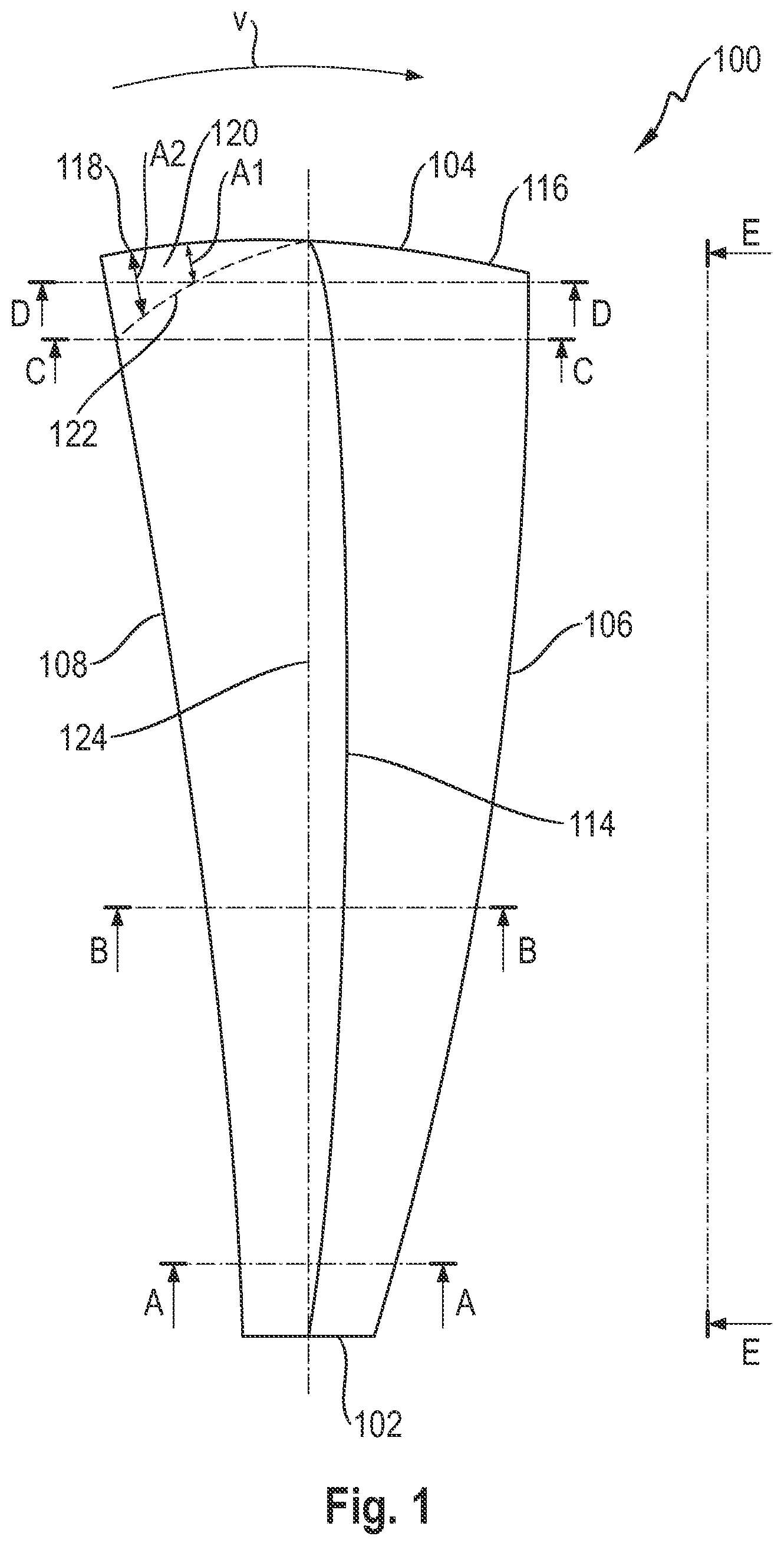 Patent US11773819 Figure 1 – Rotor blade for a wind turbine
